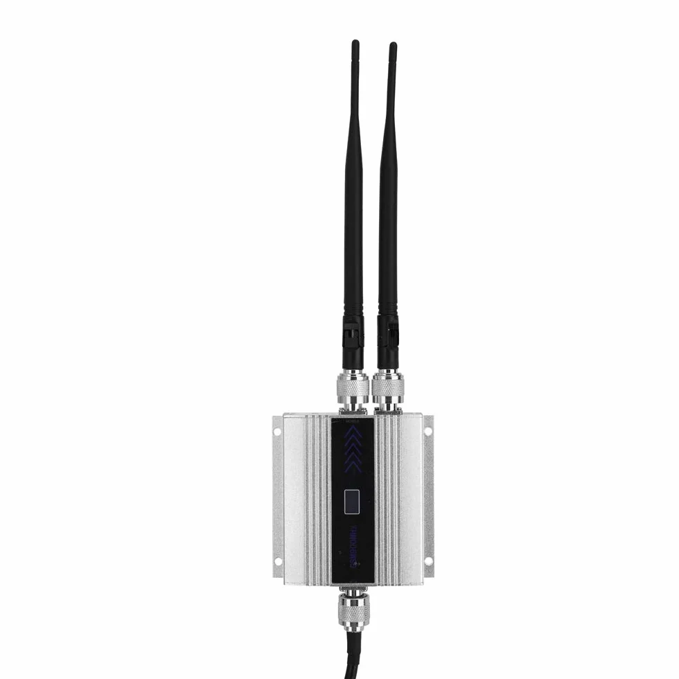 Geevorks GSM900 MHz Amplificateur de signal de téléphone portable à double extrémité, répéteur de signal de téléphone cellulaire avec écran LCD + antenne Yagi