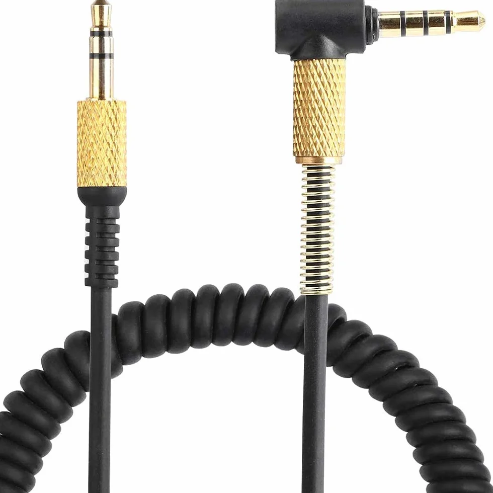 POFET Câble audio de rechange pour casque Marshall Major II 2 avec contrôle du volume pour microphone à distance pour casque, ordinateur portable, smartphones