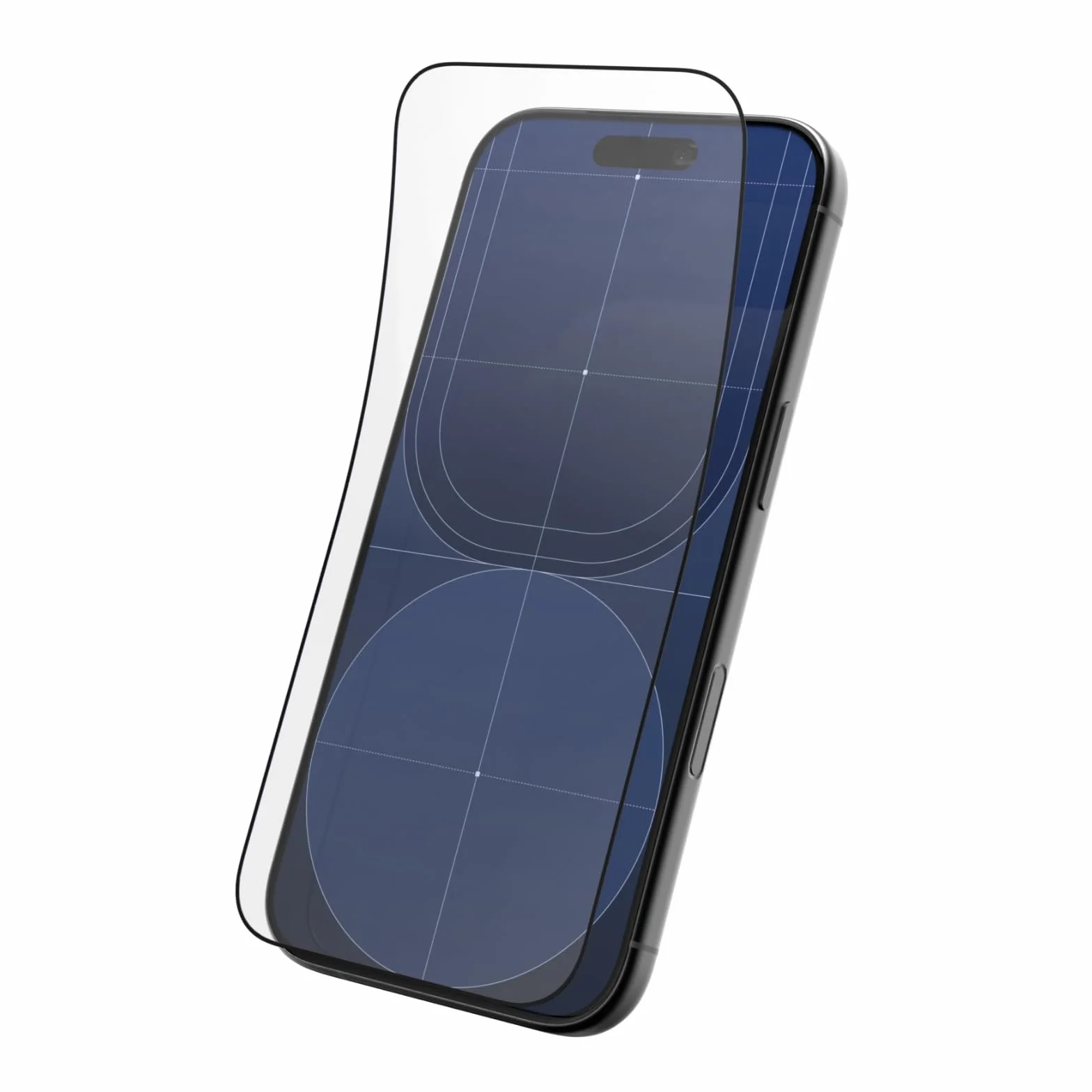 RhinoShield Protection d'écran Compatible avec [iPhone 17/17 Pro/ 16 Pro] | Impact Protector Pro – résistant aux Chocs et aux Rayures, Anti-lumière Bleue, Outil d’Installation Inclus -Transparente