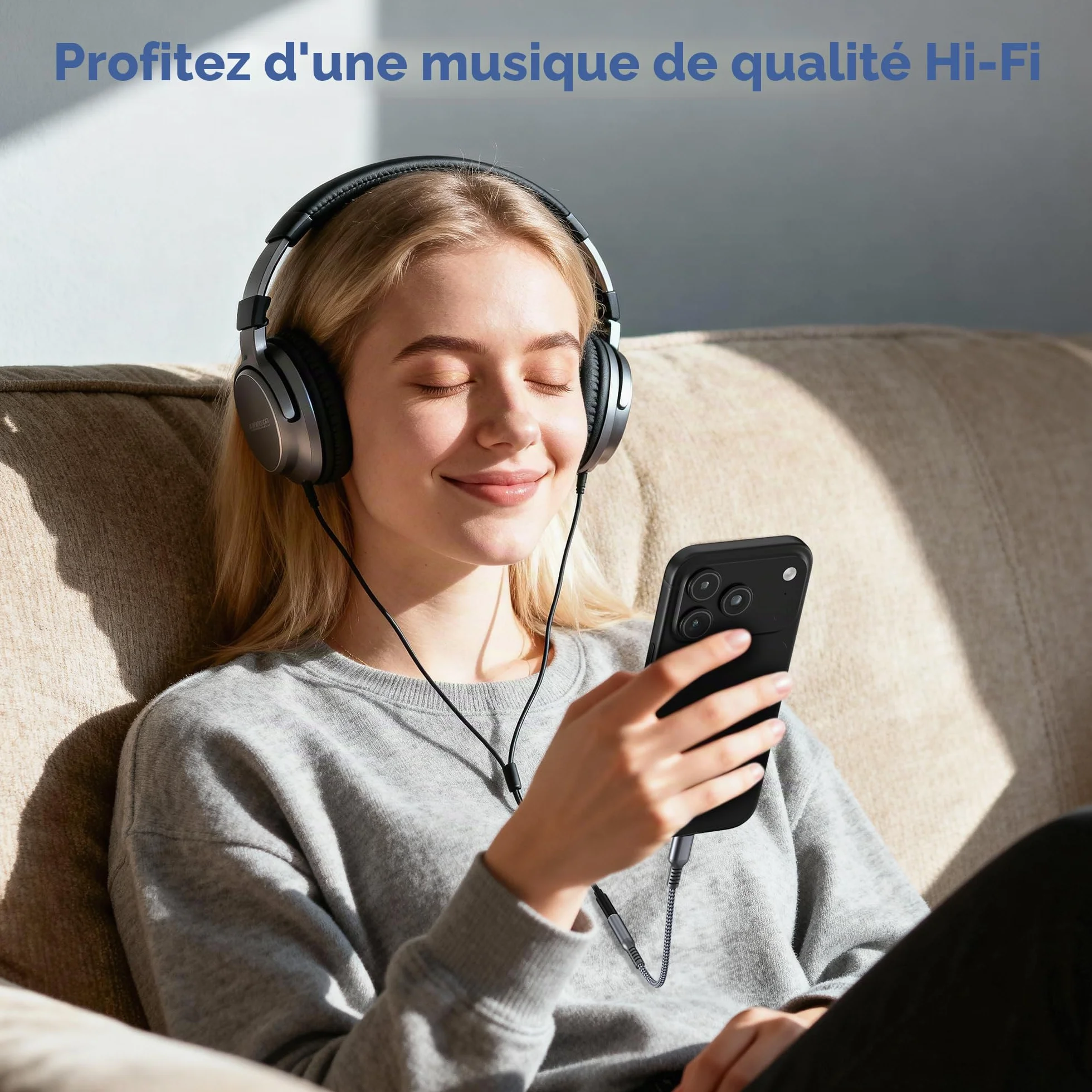 Elebase USB C vers 3.5mm Audio Convertisseur pour iPhone 17 16 15 Pro Max iPad Pro Samsung Galaxy S26 S25 S24