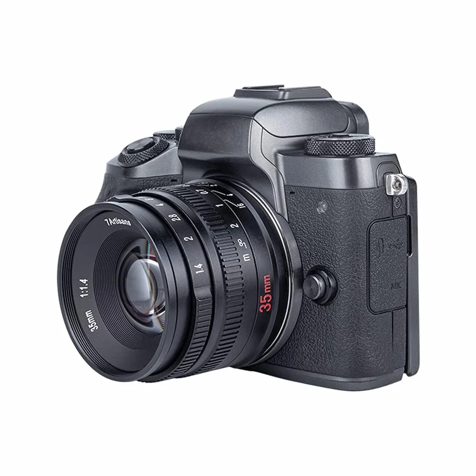 7artisans Objectif fixe 35 mm F1.4 Mark II APS-C Mise au point manuelle Grande ouverture Compatible avec appareil photo Fujifilm Fuji X-A1 X-A10 X-A2 X-M1 XM2 X-T1 X-T10 X-T2 X-T20 X-T30 X-Pro1 X-Pro2