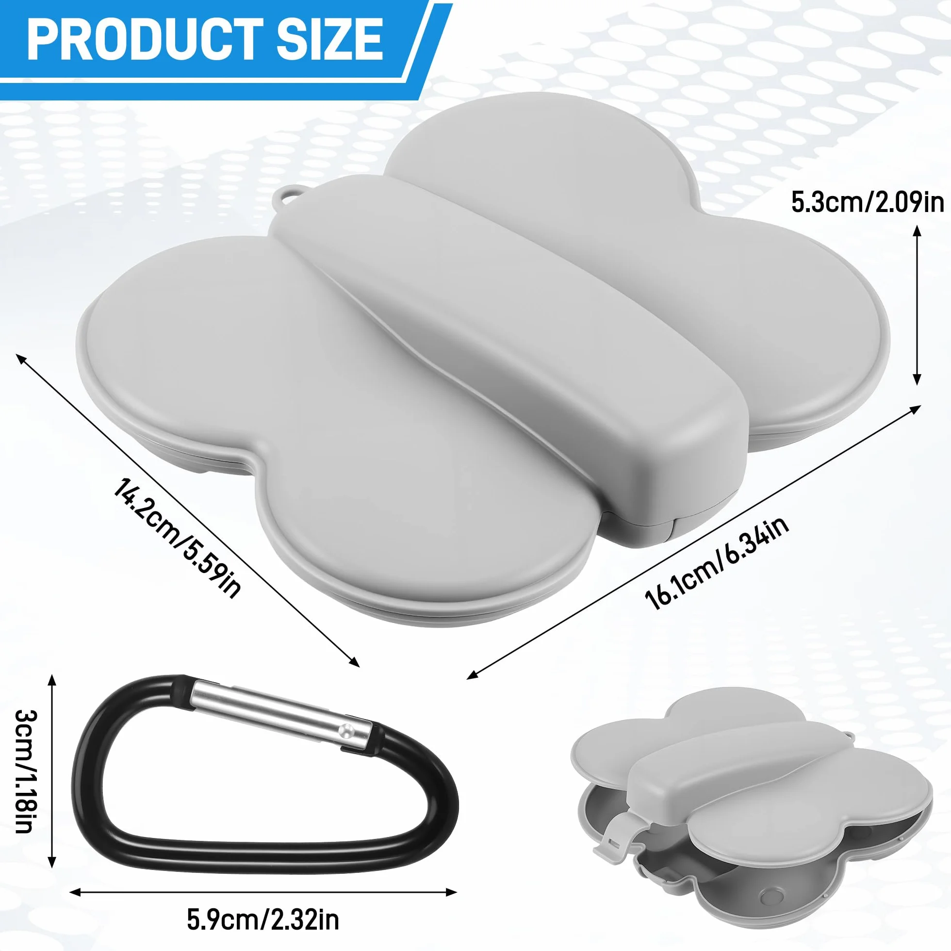 Starvortex Étui de Transport pour DJI Neo, Sac de Transport pour DJI Neo Anti-Chocs et Anti-Rayures, Plastique Étui de Rangement Ultra-Léger de 73 g, Accessoires pour DJI Neo avec Boucle de Randonnée