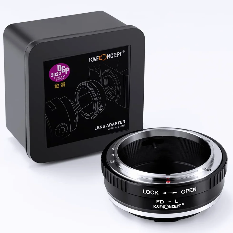 K&F CONCEPT Bague d’Adaptation Compatible avec Utiliser Objectifs compatibile Con Canon FD sur Appareils Photo L, Bague Adaptatrice Manuelle FD-L