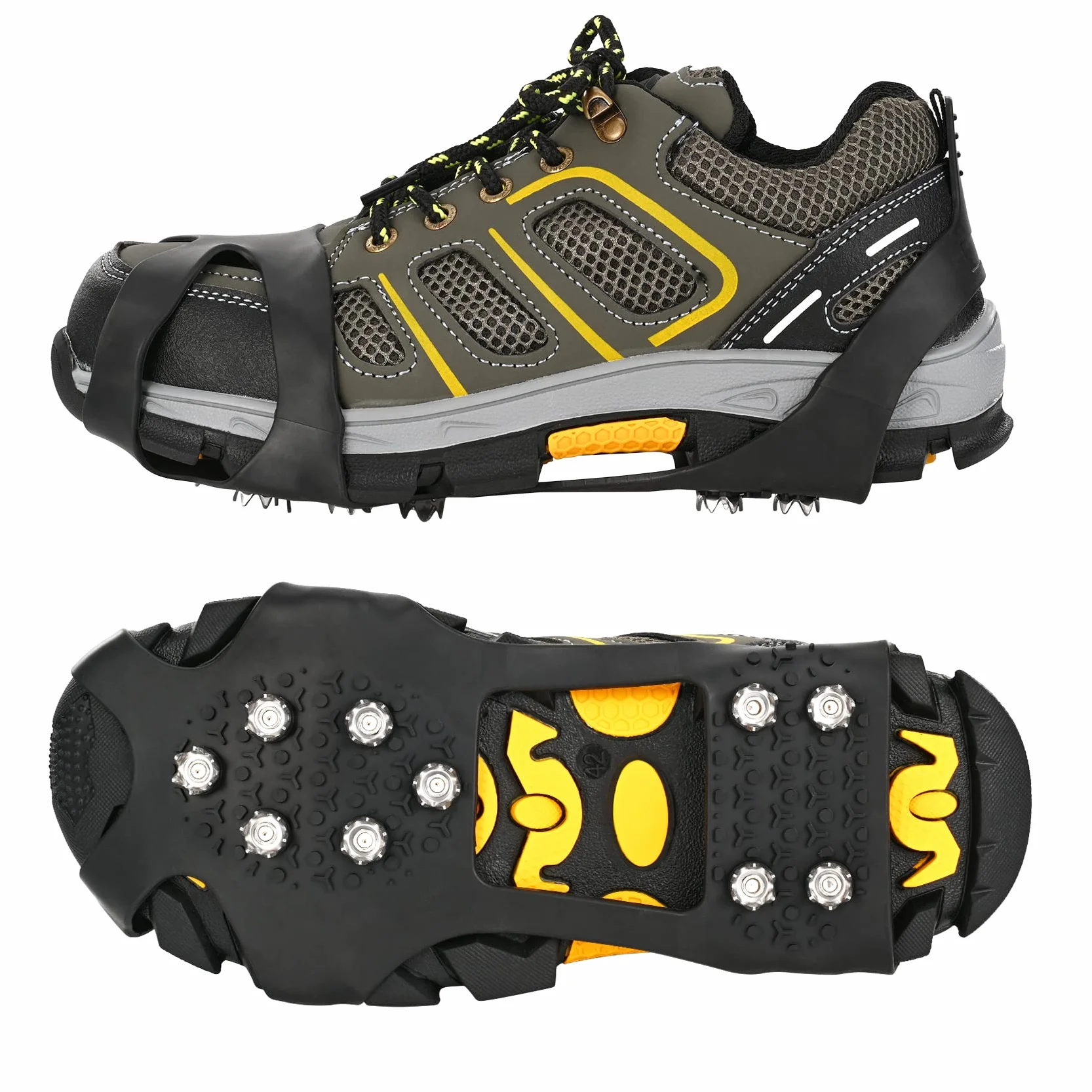 GT10 Crampons Poids léger Clous Neige Grips Protection antiglisse Hiver Randonnée