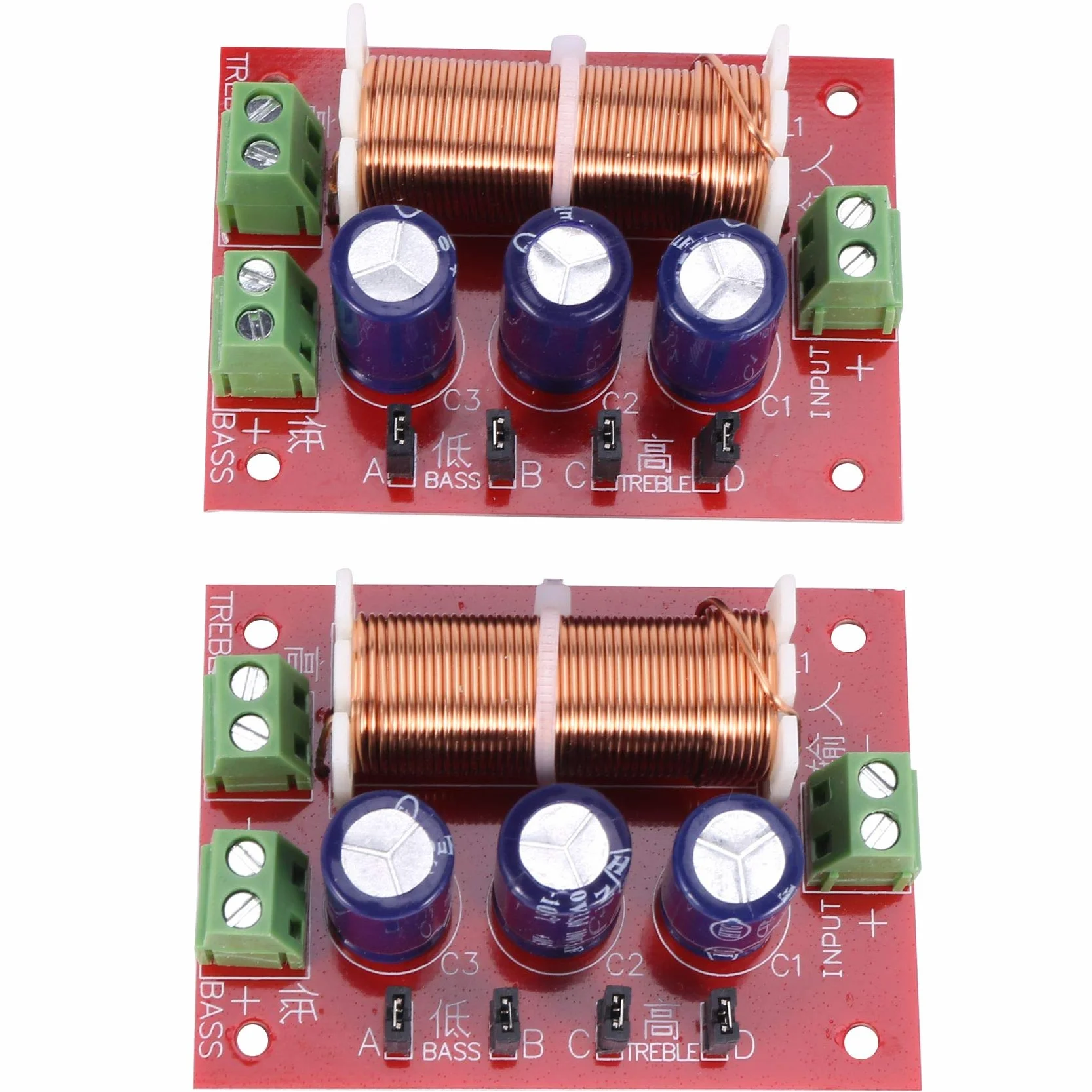400W Haut-Parleur Crossover 2 Voies Filtre Diviseur de Fréquence pour 2-16Ohm