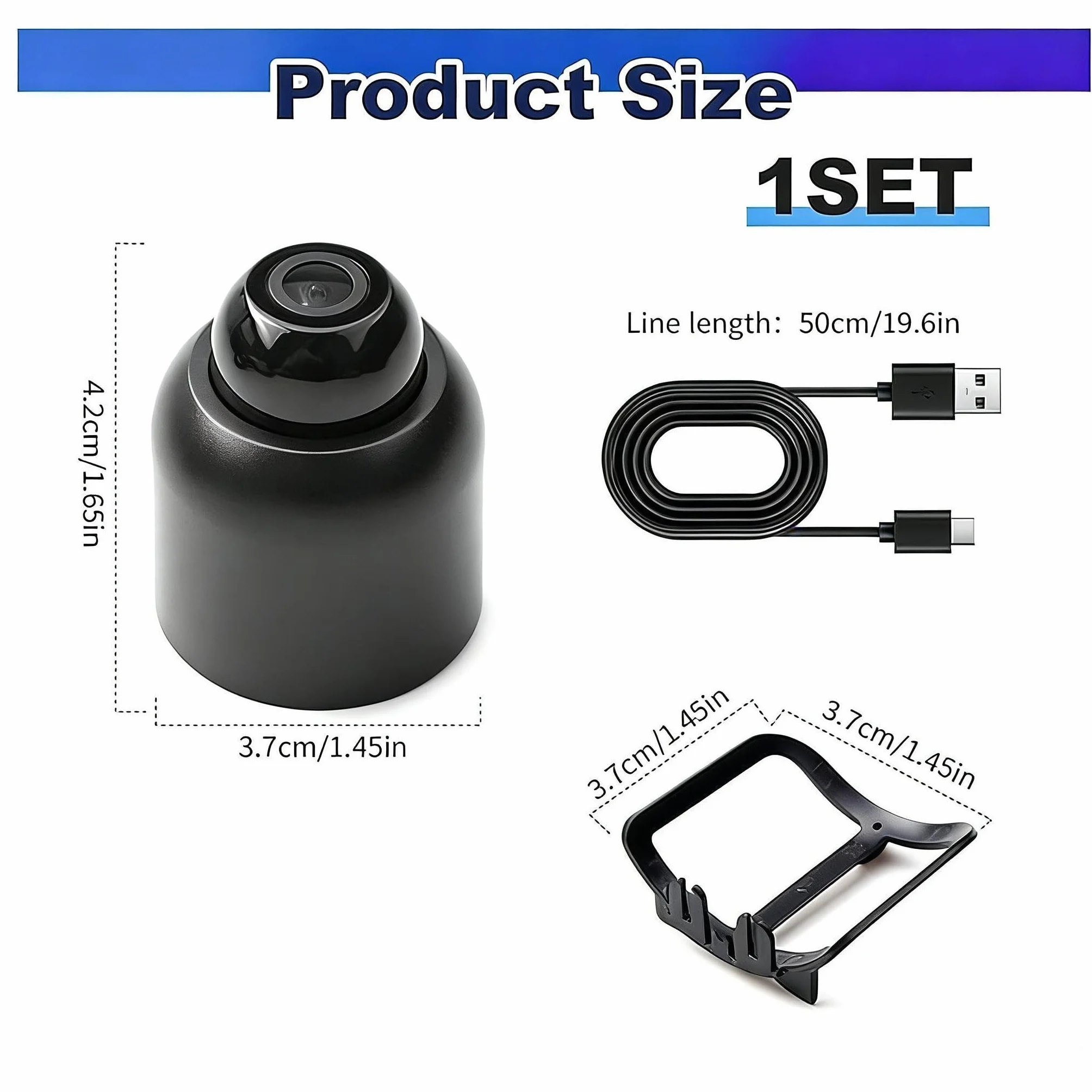 Mini Camera sans Fil Invisible 1080P avec Vision Nocturne Caméra Surveillance sans Wifi Fil Sécurisée pour Maison Bureau et Voiture Grand Angle 140° et Détection de Mouvement Enregistrement à Distance