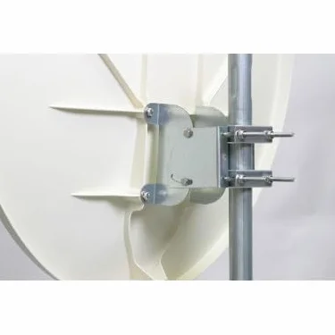 Parabole Satellite Fibre Composite Blanche 85cm + Brides INOX Anti Corrosion