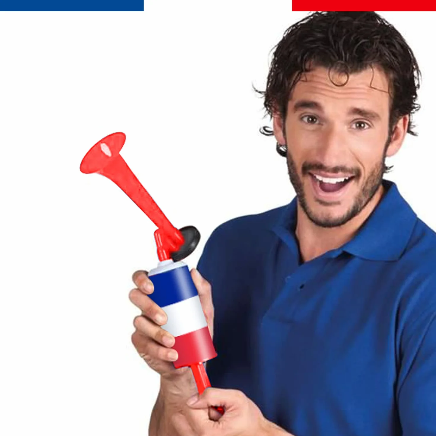 Corne de Brume Manuelle France Bleu Blanc Rouge Klaxon OriginalCup®