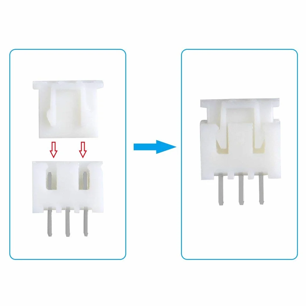 GTIWUNG 550Pcs JST Connecteur Kit avec 2.54mm JST-XH 2/3/4/5 Pin Mâle/Femelle Connecteurs, 2.54mm Broches Connecteurs Terminals, Micro Connecteur JST 2/3/4/5 Pin