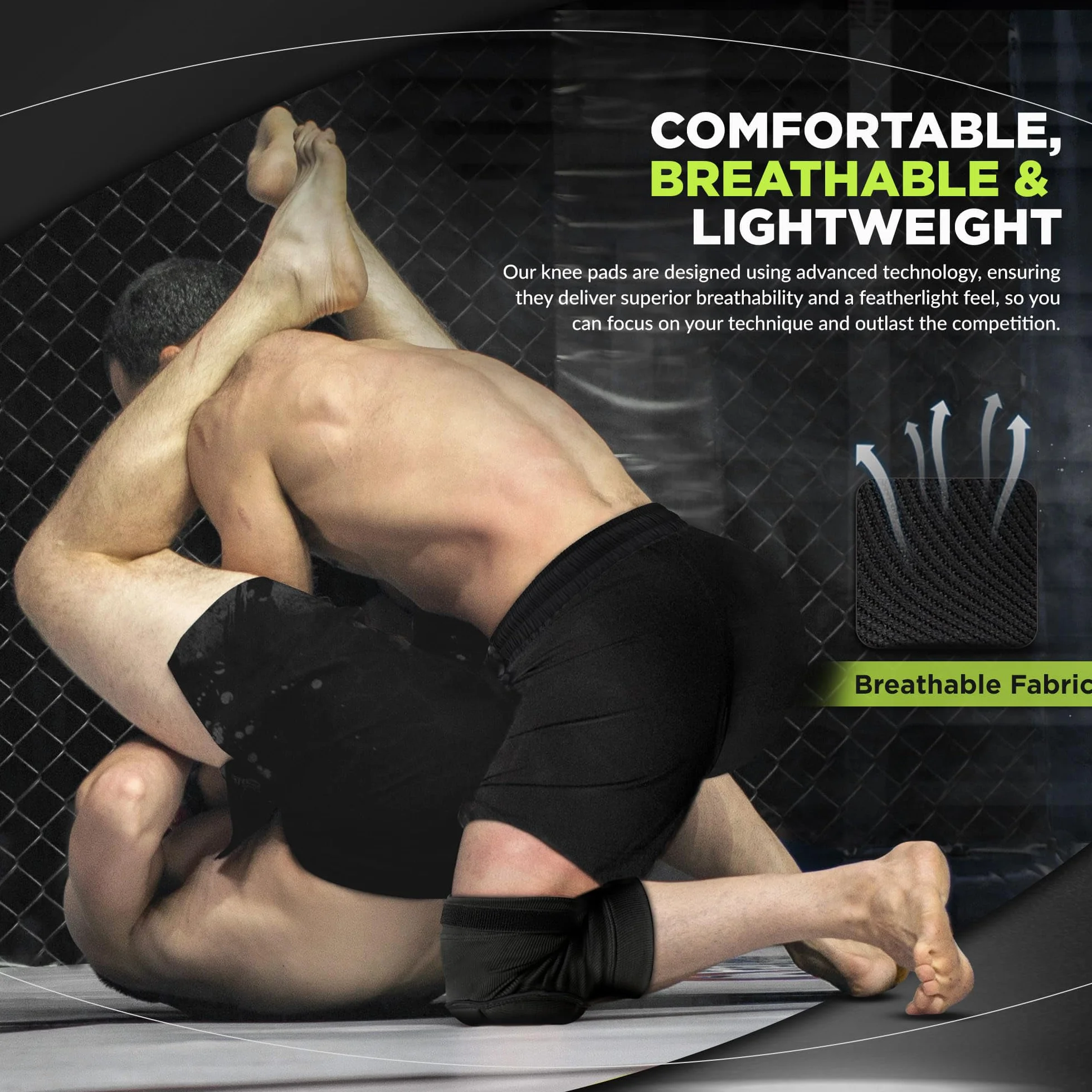 RDX Genouillères MMA Kickboxing Antidérapant Réglable Protection Mousse Grappin Cage Sports