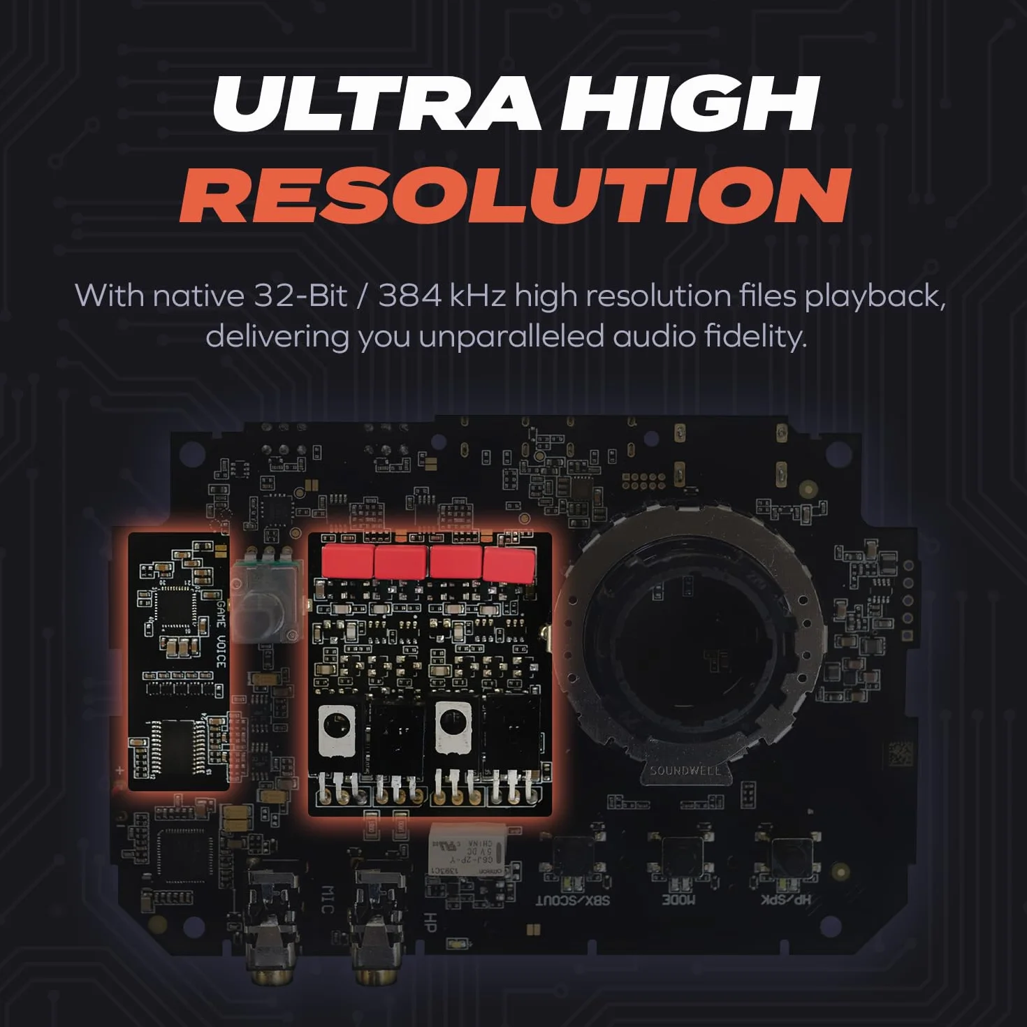 Sound Blaster G8 – DAC USB Gaming Hi-Res avec mixage Audio USB Double et Acoustic Engine entièrement Personnalisable et égaliseur à 10 Bandes.