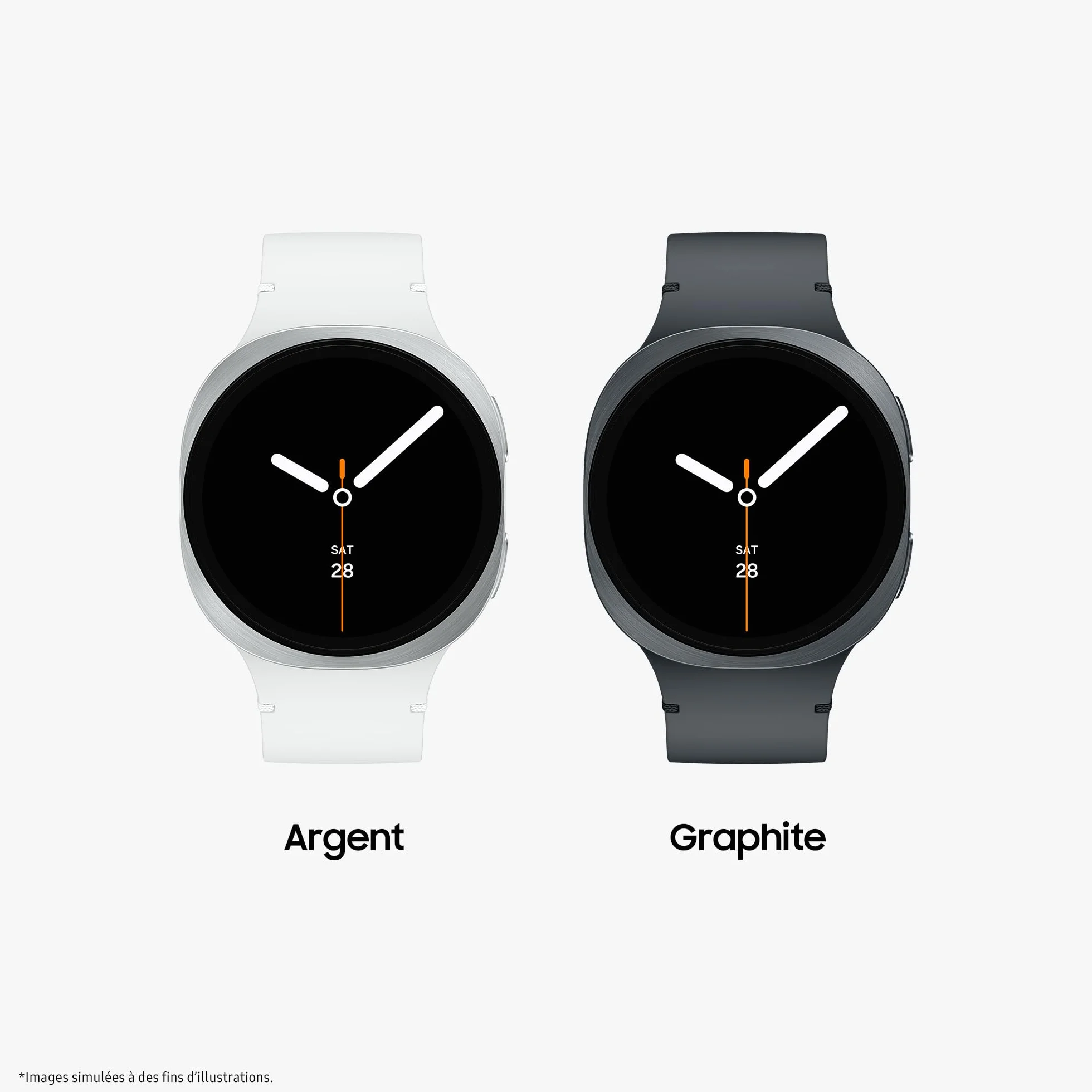 Samsung Galaxy Watch8, Montre Connectée, Coach Running, Coach Sommeil, Galaxy AI, Bluetooth, 40mm, Graphite, Chargeur Secteur Rapide 25W Inclus, Version FR