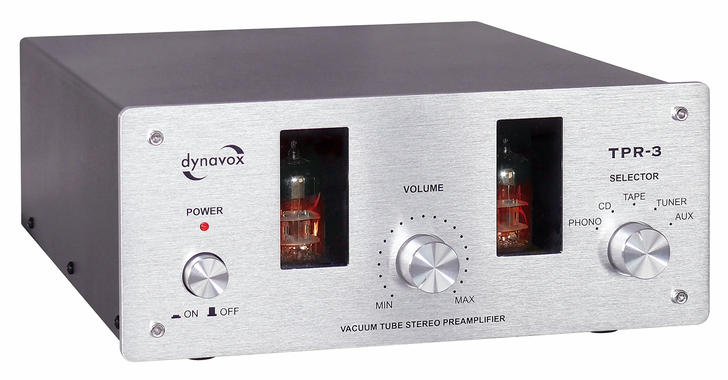 Dynavox TPR-3 VT-100 Amplificateur intégré à Lampe AUX Argent
