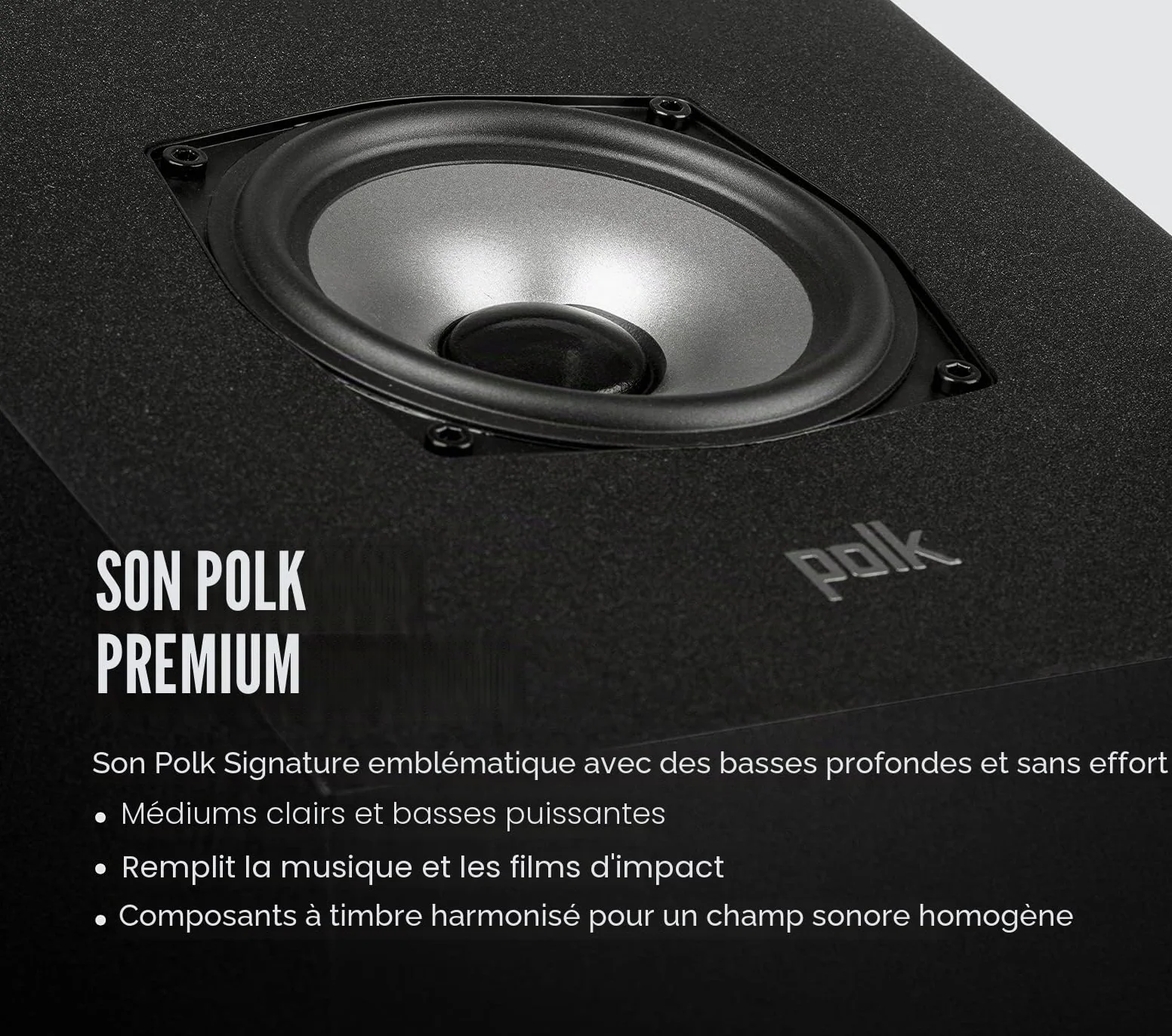 Polk Module de Hauteur Audio MXT90, Haut-parleurs d'extension pour MXT20, MXT60 et MXT70, certifié Dolby Atmos, Compatible avec DTS:X et DTS Virtual:X (Paire) Blanc