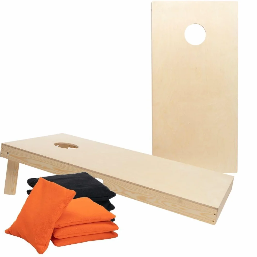 Set de Cornhole Wicked Wood 120x60 cm ACL Officiel 8 Sacs Extérieur