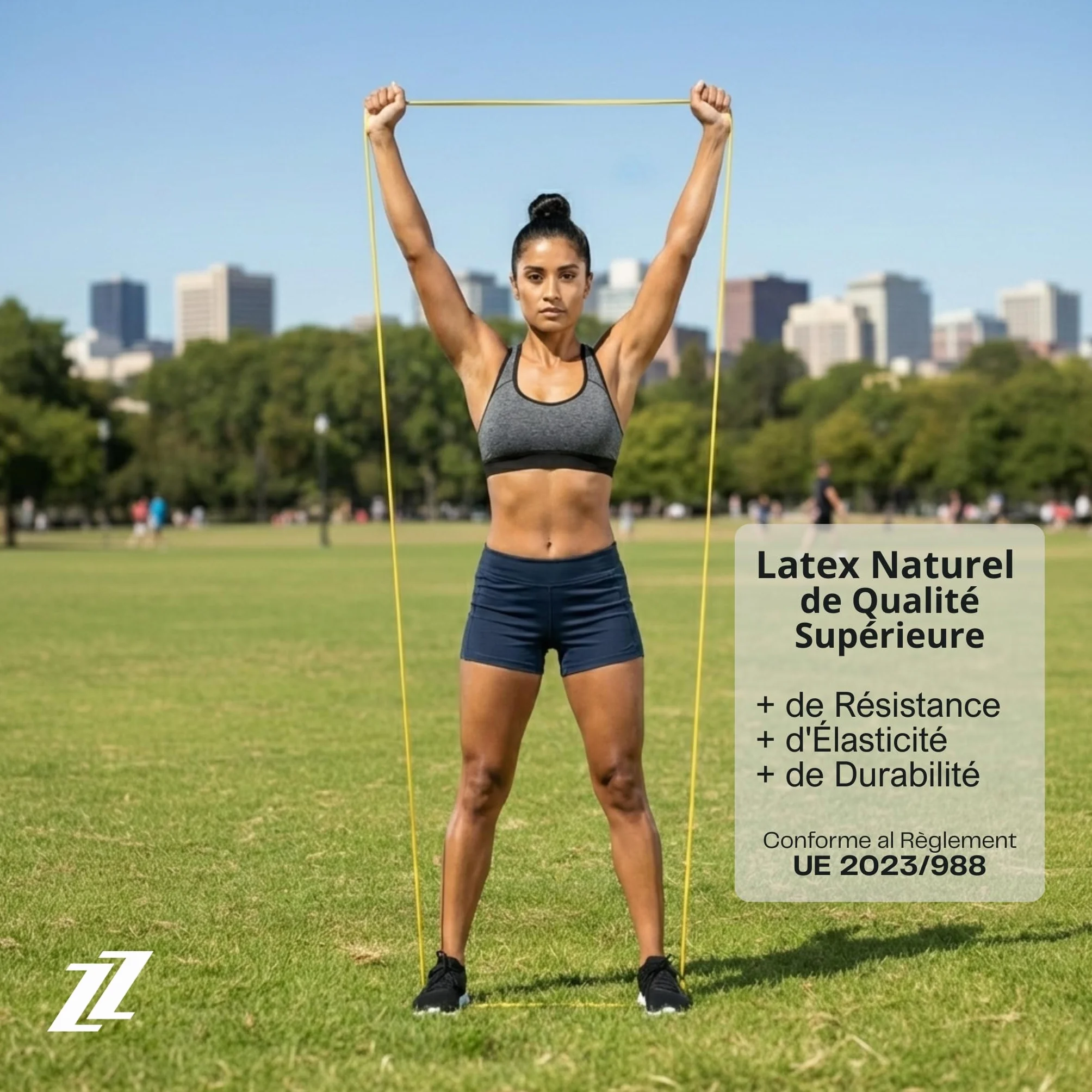 Bande Élastique de Musculation Latex Naturel Résistance Premium Entraînement Maison Salle Extérieur