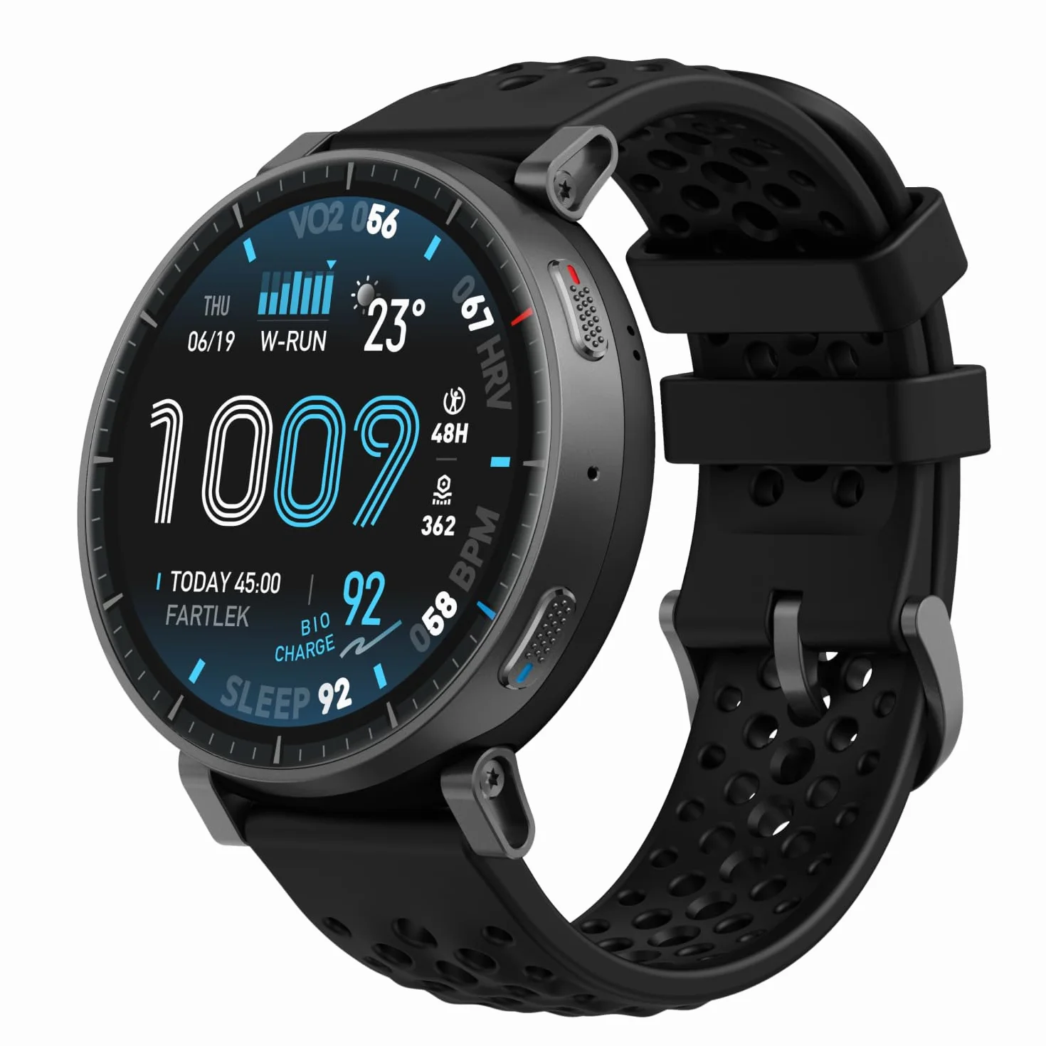 Amazfit Active Max Montre Connectée 48mm, Écran AMOLED 1,5", 25 Jours d'Autonomie, GPS, NFC, 4 Go Stockage