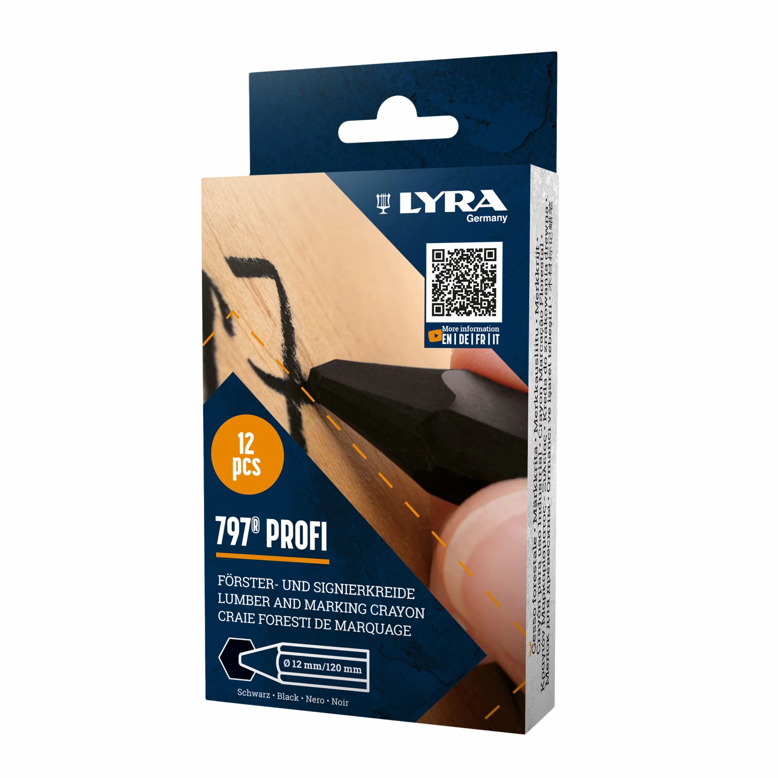 Craies forestières Noir PROFI 797® Lot de 12