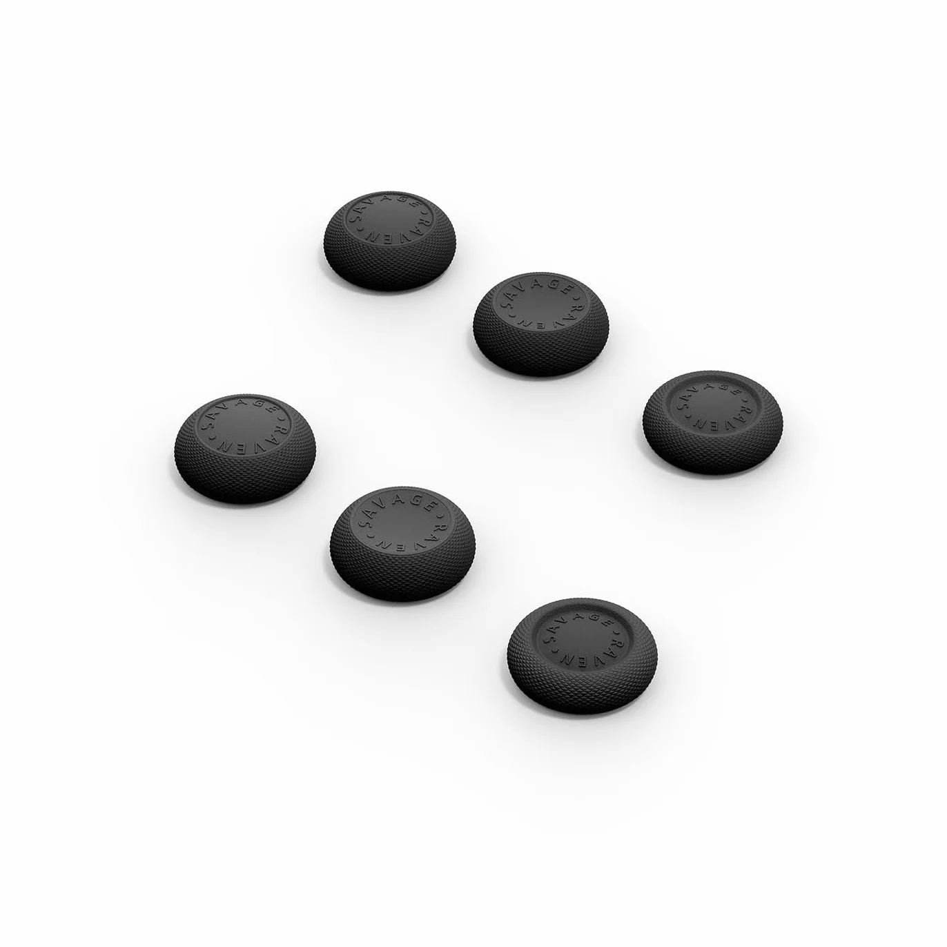 Skull & Co. Skin, CQC Thumb Grip Set Joystick Cap Analog Stick Cap pour Nintendo Switch 2 Joy-Con Controller - Noir, 3 Paires (6pcs)