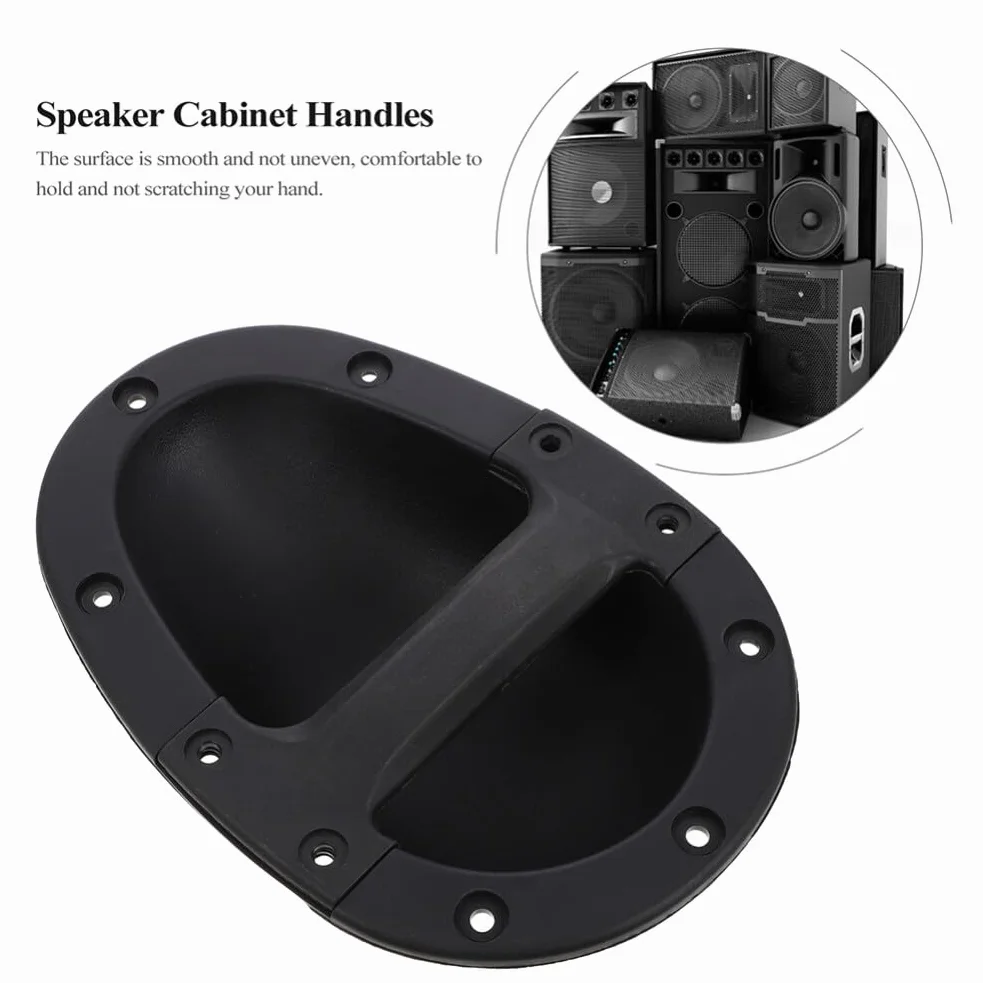 Artibetter Poignée de Remplacement pour Amplificateur en Abs Noir, Lot de 4 Pièces, Robuste et Pratique, pour Haut-Parleur et Usage sur Scène