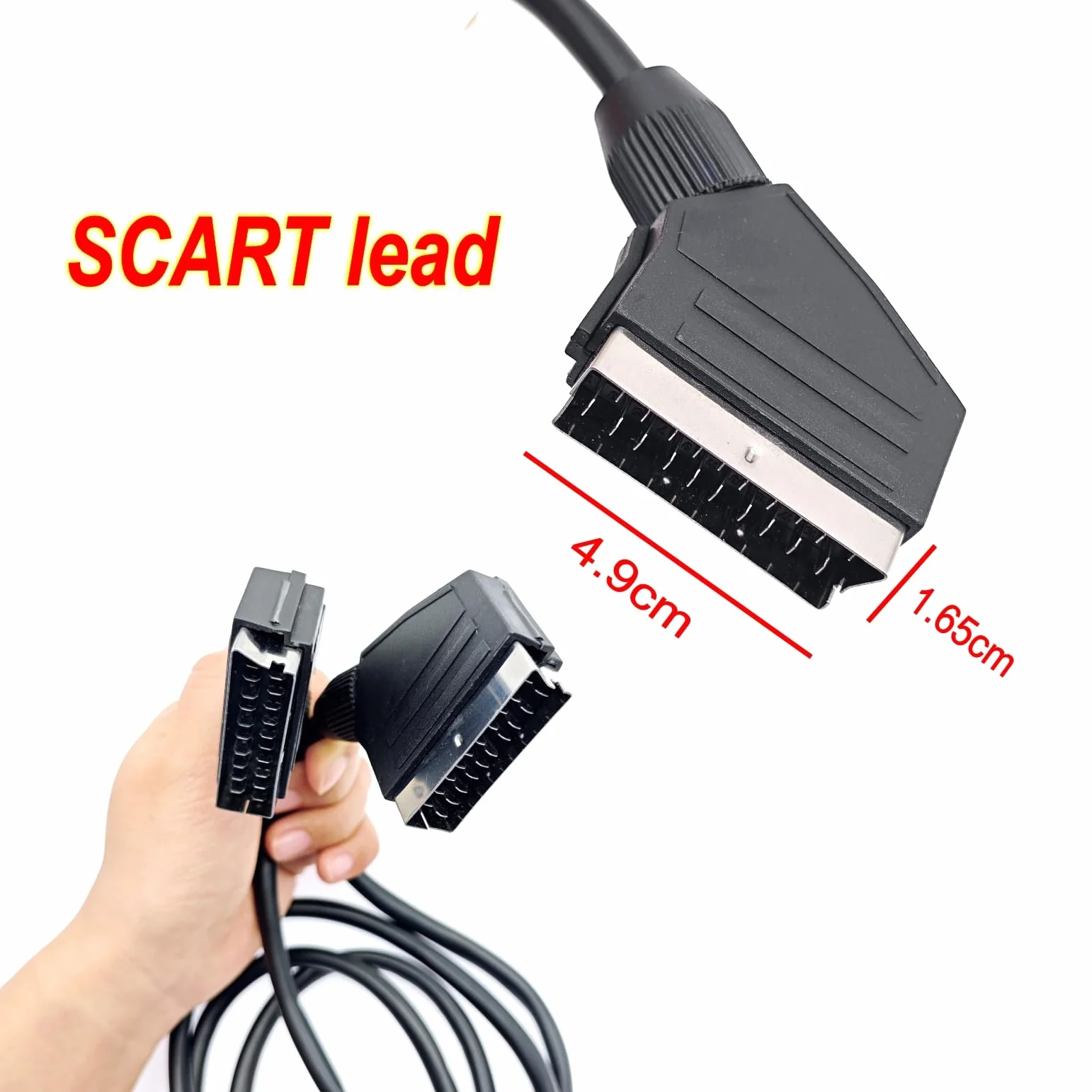 JZK 1.5M Péritel câble, péritel mâle vers mâle 21 broches câble pour audio et vidéo, DVD, HDTV, AV et TV numérique