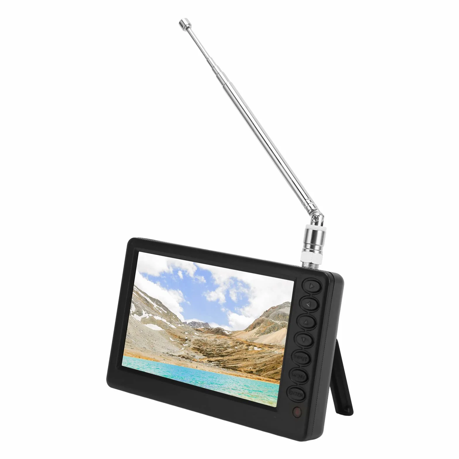 Zunate TV Numérique Portable HD 1080p 5 Pouces ATV Radio FM