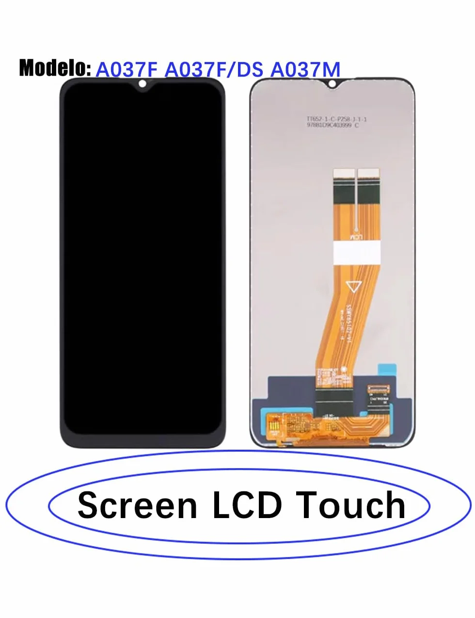 Écran pour Samsung Galaxy A03s A037F A037F/DS A037M Écran LCD de Rechange Assemblée réparation Kit(Non pour A037G)