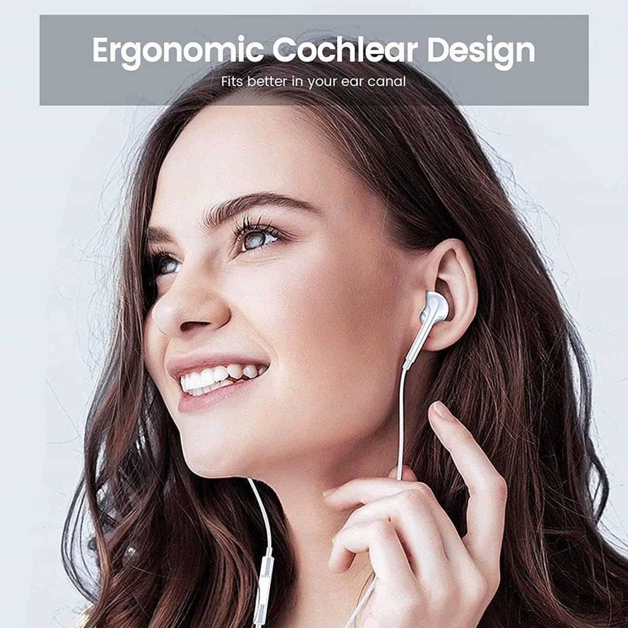 EvoMart Ecouteur Compatible avec iPhone 14/14 Pro/13/13 Pro/12/12Pro/11 Pro Max/SE/XS Max/X/8/7, Écouteur pour iPhone Stéréo HiFi avec Microphone et Contrôle du Volume