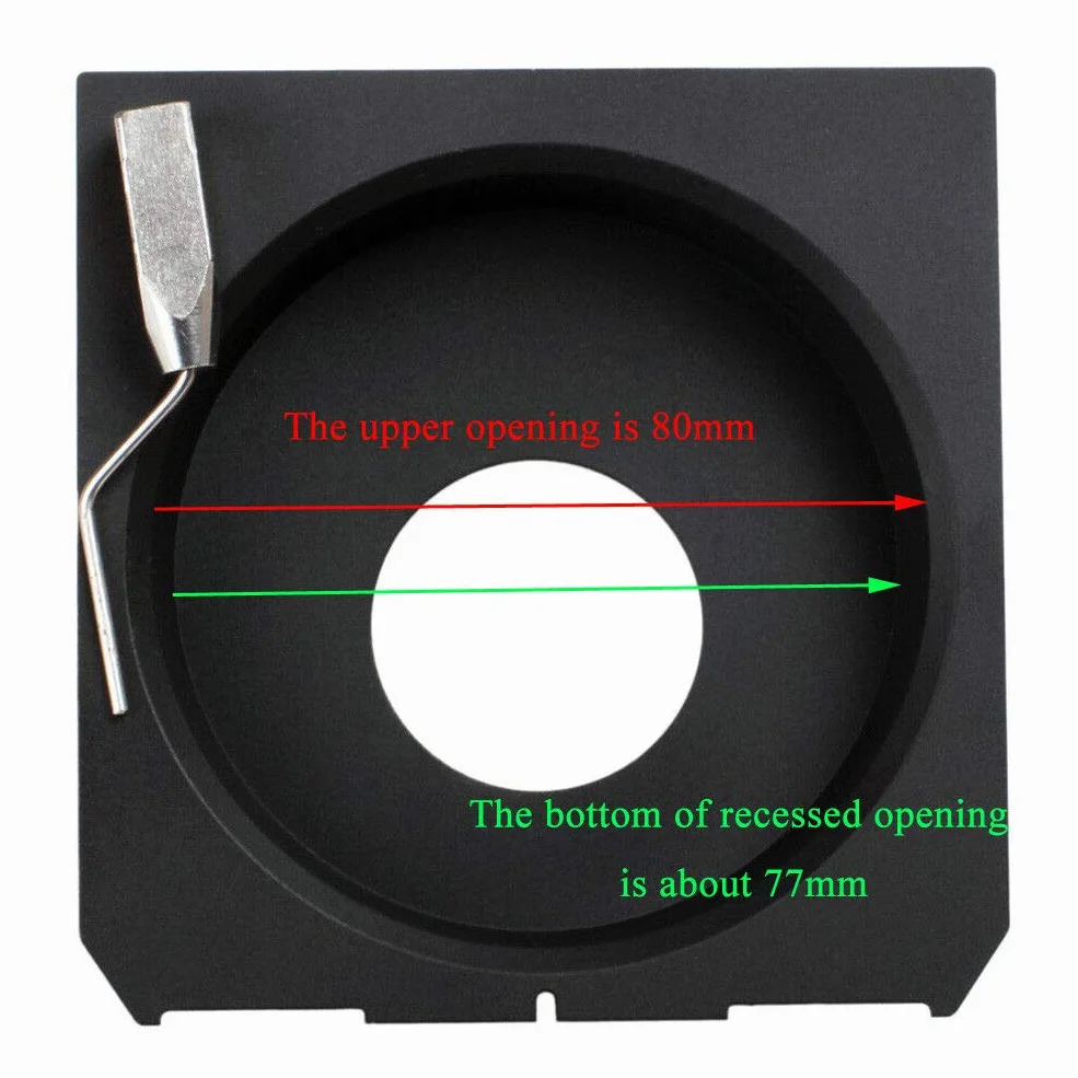 21mm Copal Compur Prontor #0 Recessed Lens Board Panneau d'objectif encastré pour Linhof Technika Wista Chamonix Ebony Tachihara