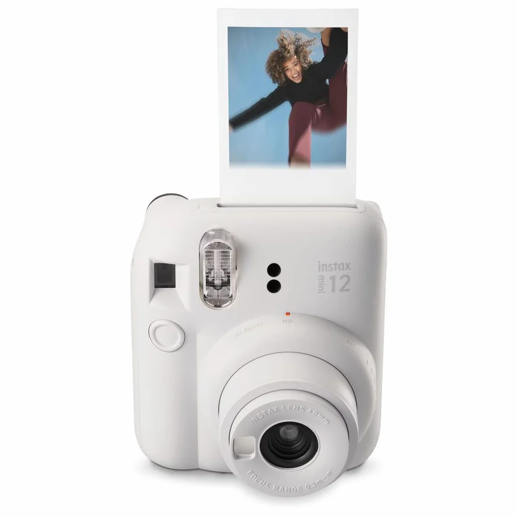 Fujifilm Instax Mini 12 Appareil Photo instantané avec Pack de 40 pellicules Blanc Argile