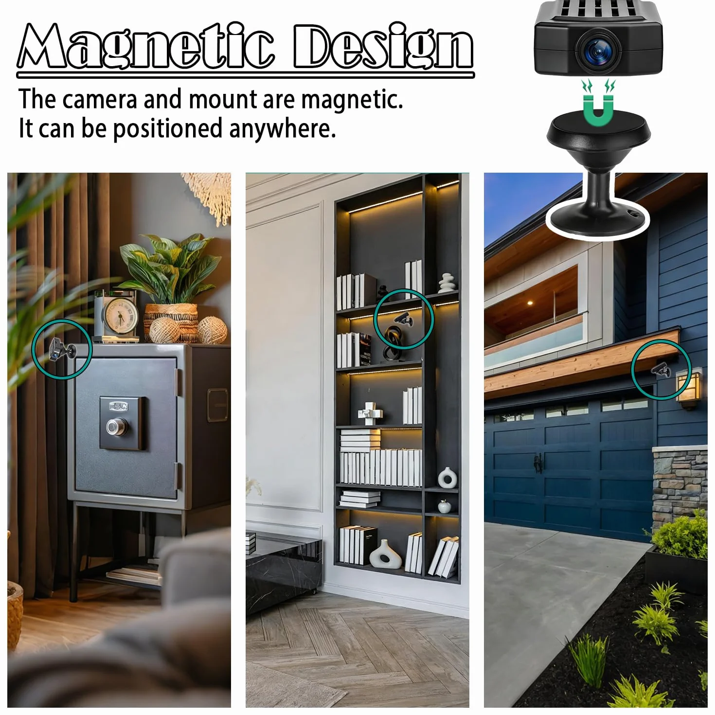 OTADUG Caméra Espion, Caméra de Surveillance 1080P avec Loop Recording, Détection de Mouvement, Grand Angle 120, 3 Heures, avec Une Carte, Pas Besoin de Wi-FI