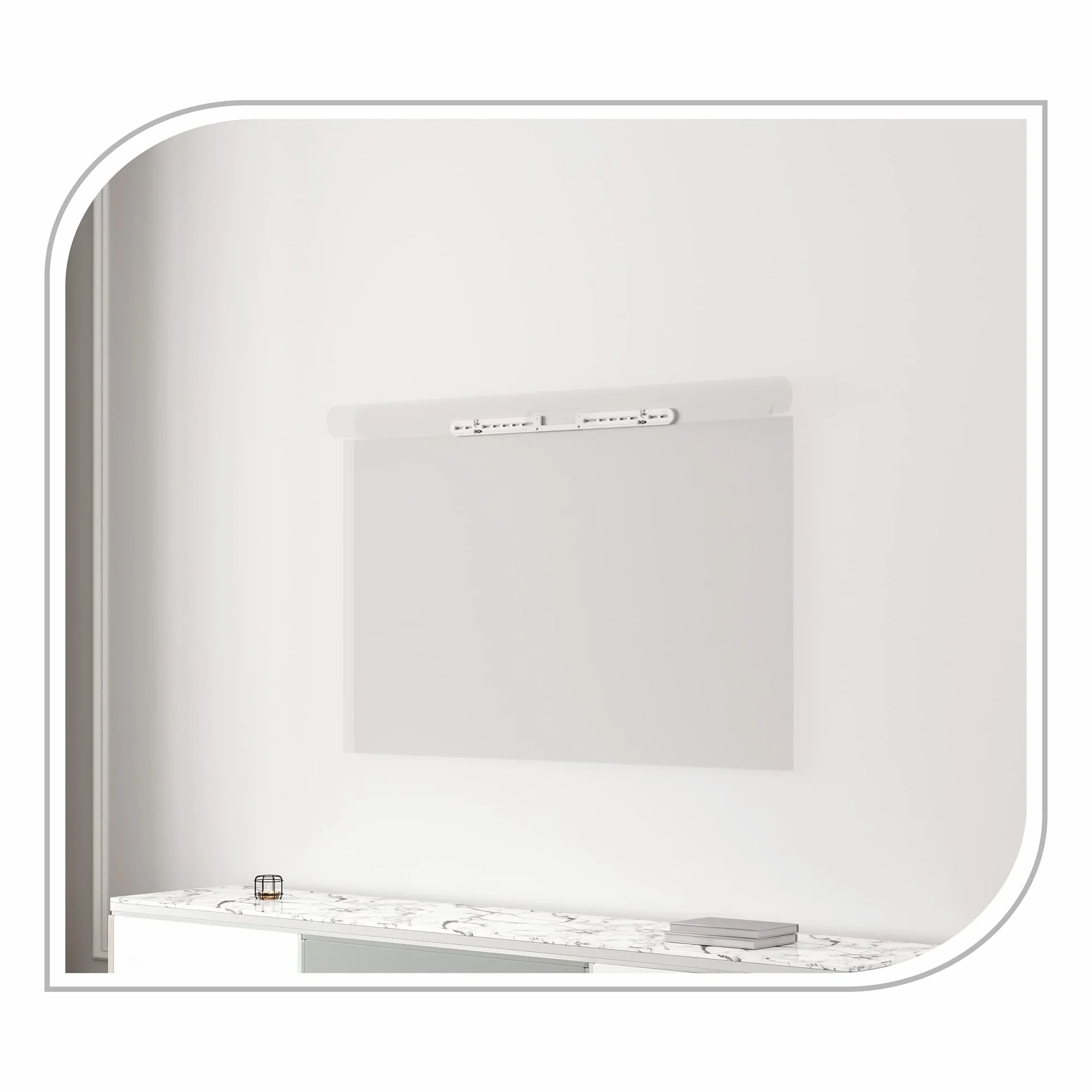 PureMounts® Support d'enceinte pour Montage Mural, Compatible avec Sonos Arc/Arc Ultra, capacité de Charge : 10 kg, Blanc