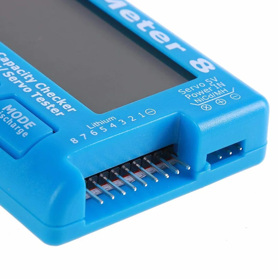 RC 8 testeur de capacité de batterie numérique testeur servo rétroéclairage LCD pour LiPo Life Li-ion NiMH Nicd