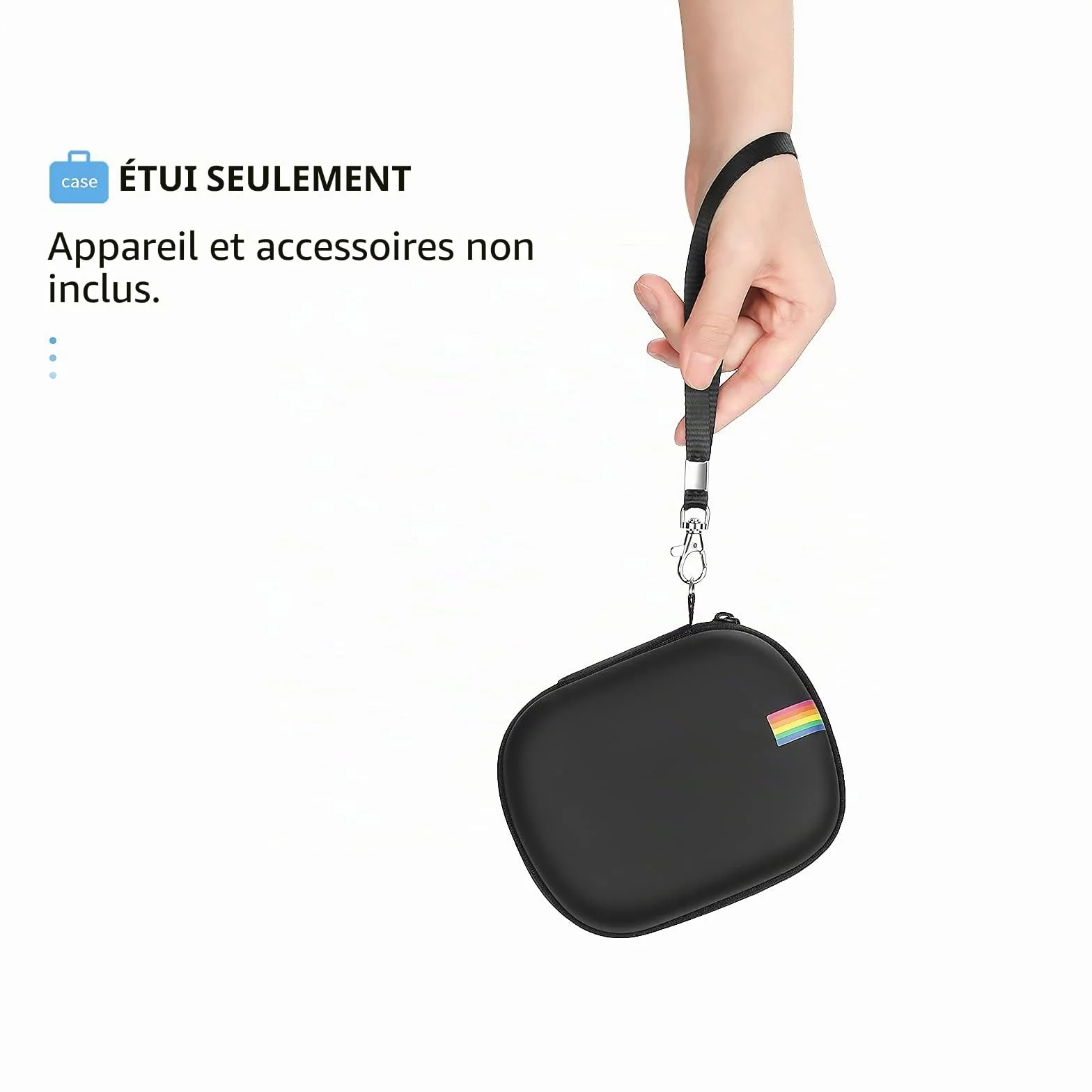 Yinke Étui Housse Polaroid Go Appareil Photo Instantané Coque Rigide Protection Sac Voyage Noir Classic