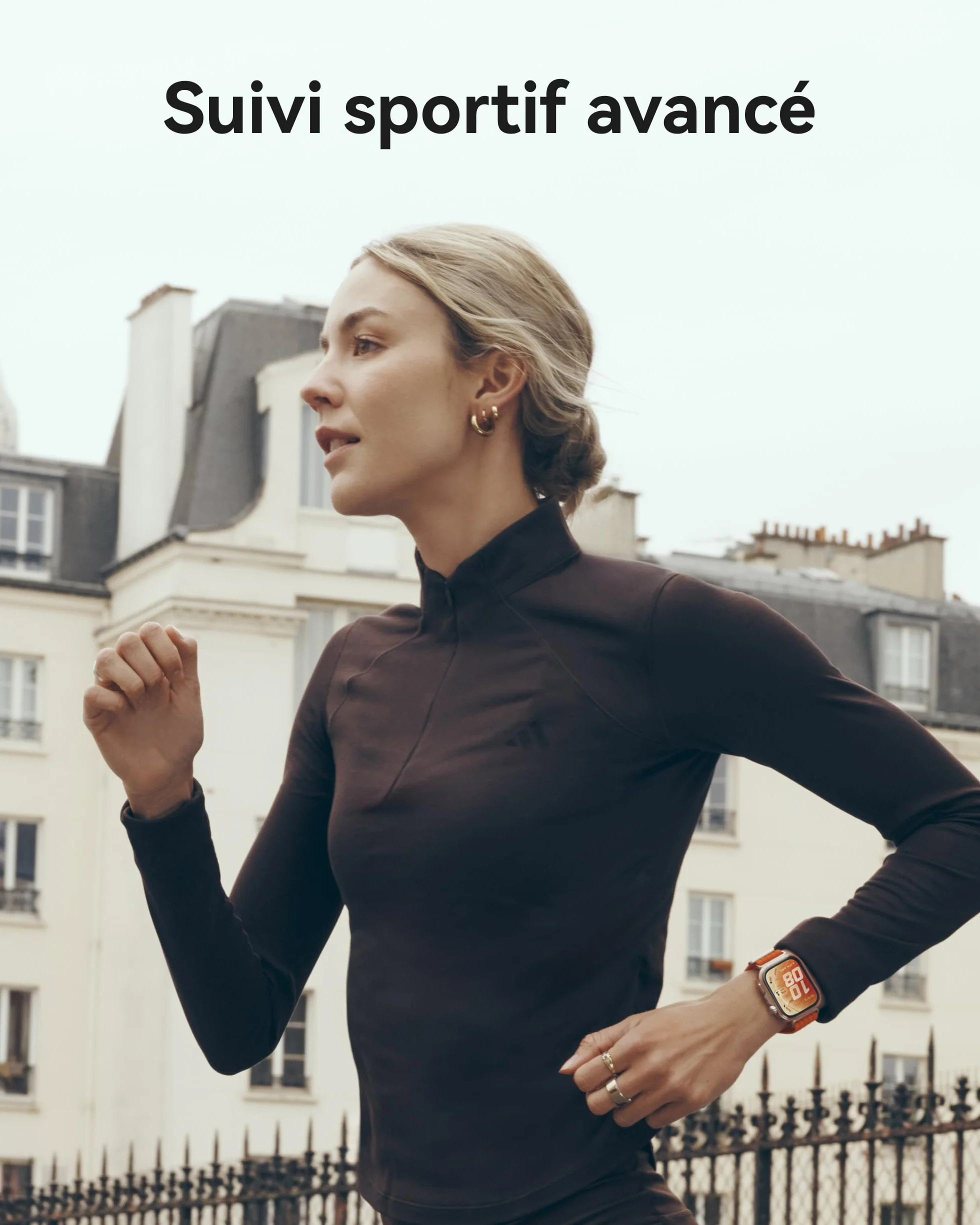 HUAWEI Watch FIT 5 Pro Montre connectée GPS ECG Écran AMOLED 1,92'' Verre Saphir Résistance à l'eau 5 ATM NFC Orange