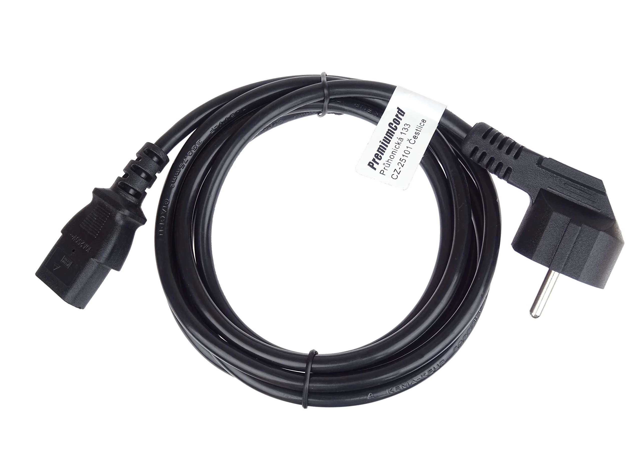 PremiumCord Câble d'alimentation 230V 3m IEC C13 Noir