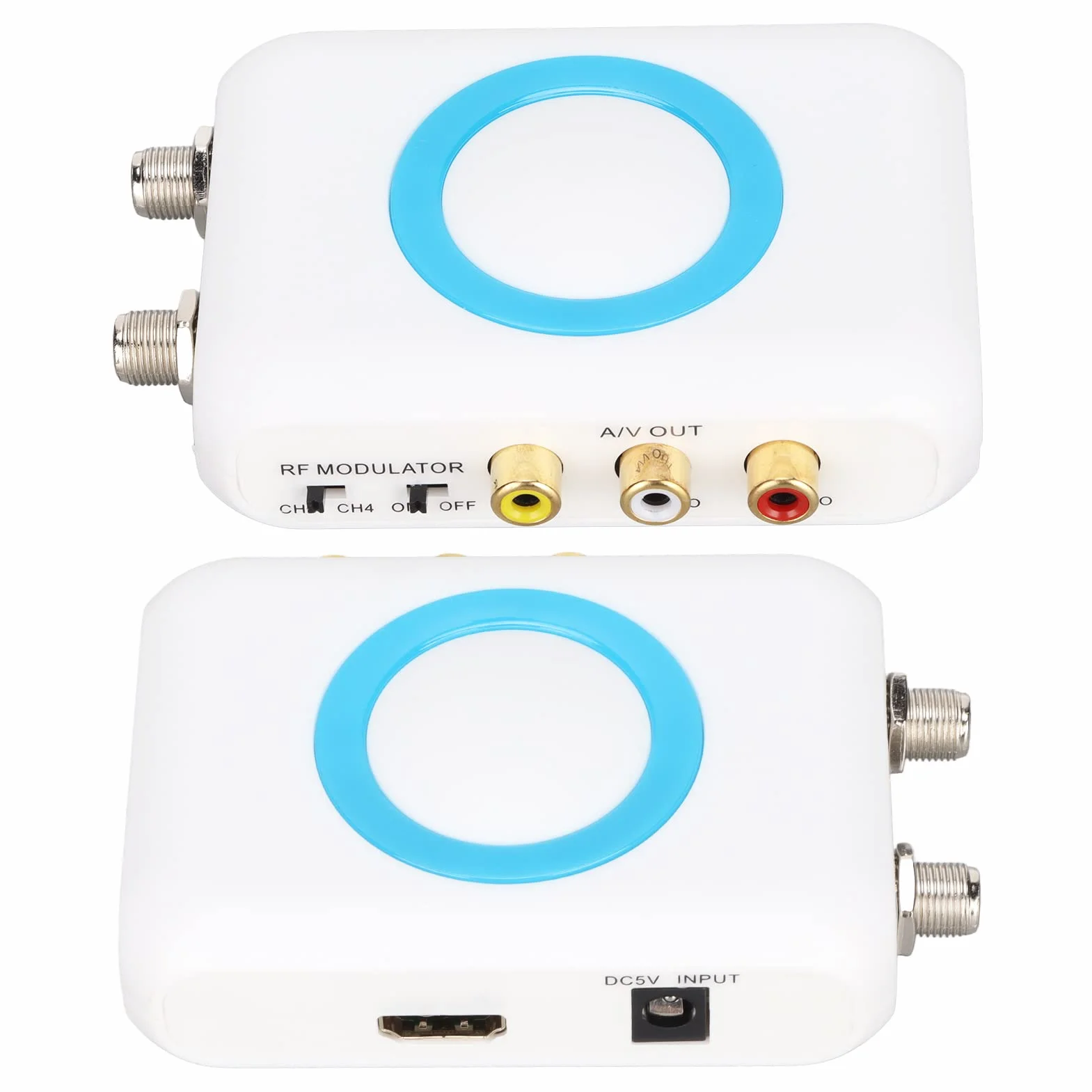 Dioche Adaptateur Coaxial vers HDMI Modulateur d'interface HD pour TV Hdm66 Support de Modulateur HD PAL/NTSC Format Sortie vers RF Modulateur pour TV