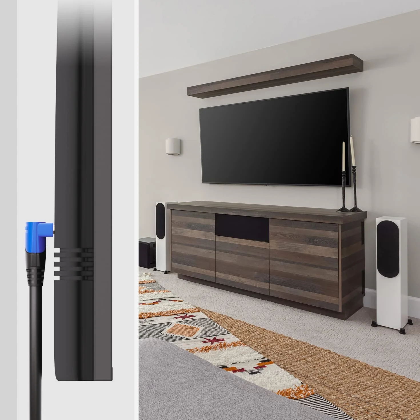 KabelDirekt – Câble HDMI 8K/4K coudé à 90° – 1,5m – blindage A.I.S., conçu en Allemagne (supporte tous les appareils HDMI comme PS5/Xbox/Switch – 8K@60Hz/4K@120Hz, HDCP, High Speed avec Ethernet)