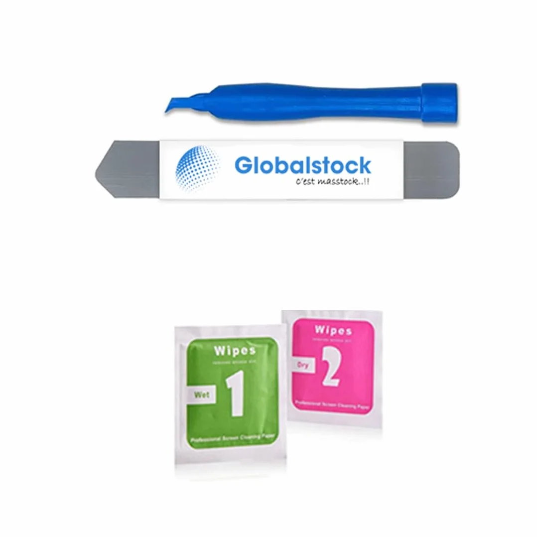Vitre arrière de Cache Batterie Remplacement - Coque Cache Batterie Compatible pour iPhone 13 Pro Bleu + adhésif et Kit Outils