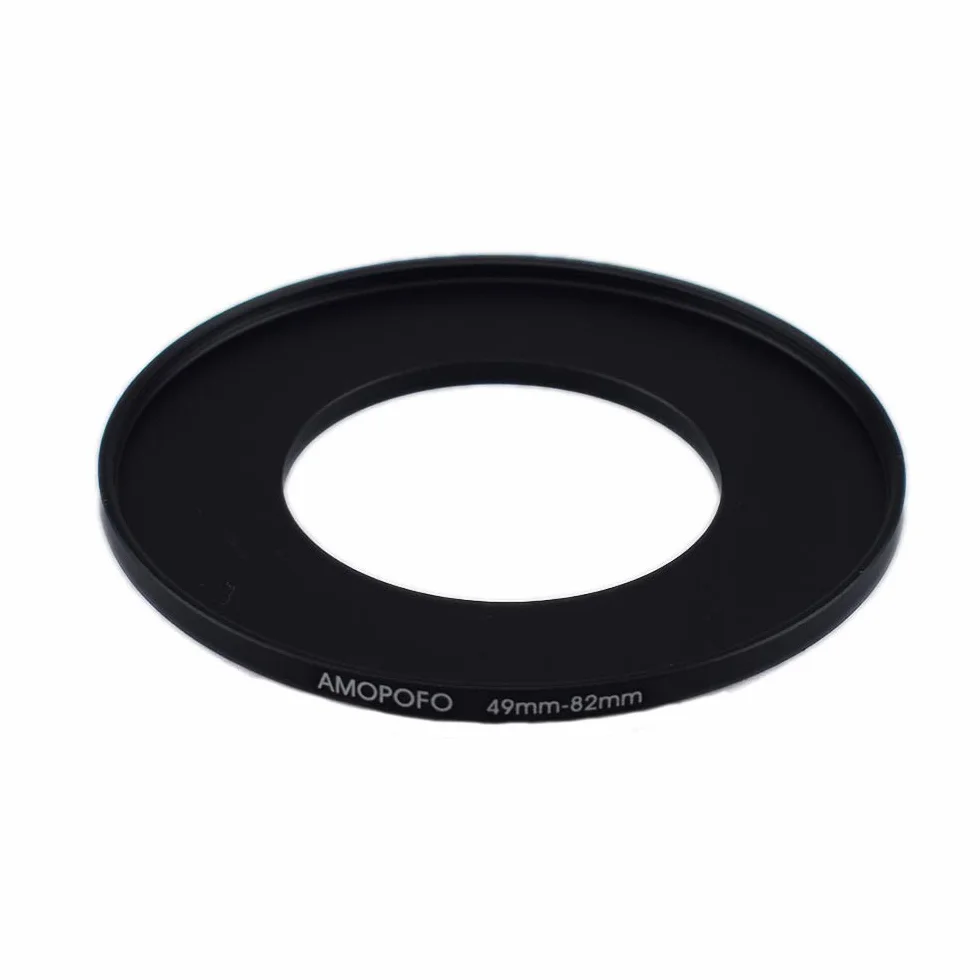 Bague de Filtre en métal de 49 à 82mm, Adaptateur de Filtre Step Up de 49 à 82mm - Bague d'adaptation pour Objectif d'appareil Photo avec Filetage de Filtre de 49 à Bague de Filtre de 82mm.