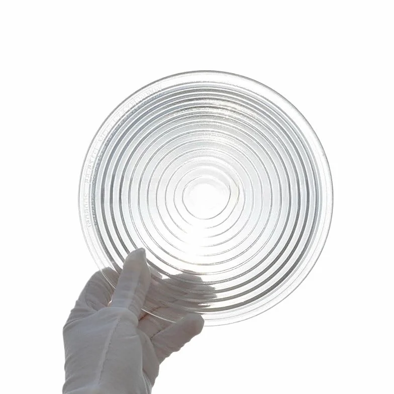 Lentille de Fresnel en Verre borosilicaté de qualité supérieure 80 mm-300 mm - Haute efficacité Lumineuse et clarté(Diameter200mm)