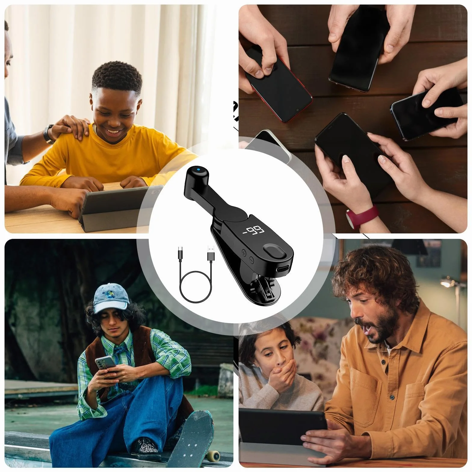 Auto Screen Clicker - Tapeur de Clics Continu - Déclencheur Téléphone pour Jeux Shopping Récompenses Simulation Doigt Rapide sur Smartphone