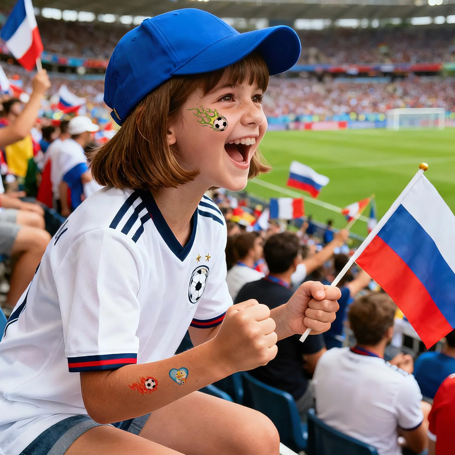 Coupe du Monde 2026 Drapeaux Kit 32 Pays 14x21cm Tissu Polyester Double Face Décorations Football