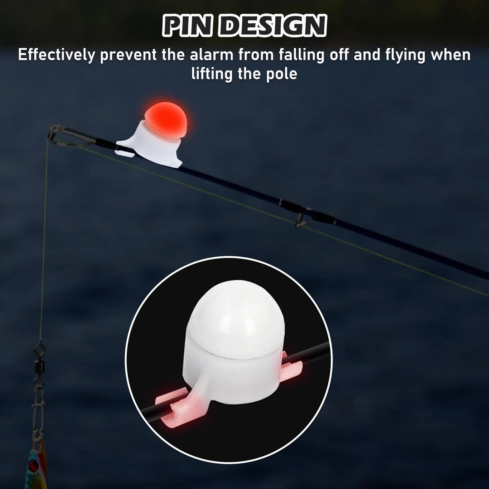 Détecteurs de touche électroniques sensibles LED Lot de 10 pour la pêche