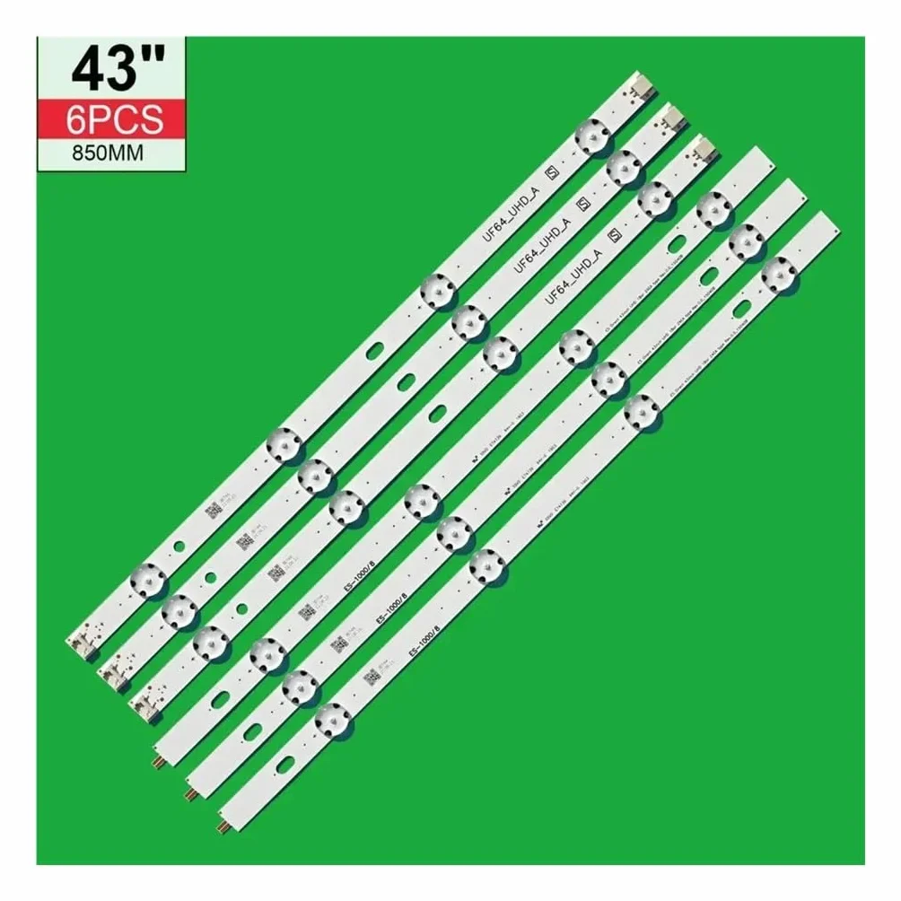 Bande de rétroéclairage LED, for LG UF64_UHD_A 43LH604V 43UH603V 43UH610V 43UF6407 HC430DGN 43UF6409 43UH6030 43UF640