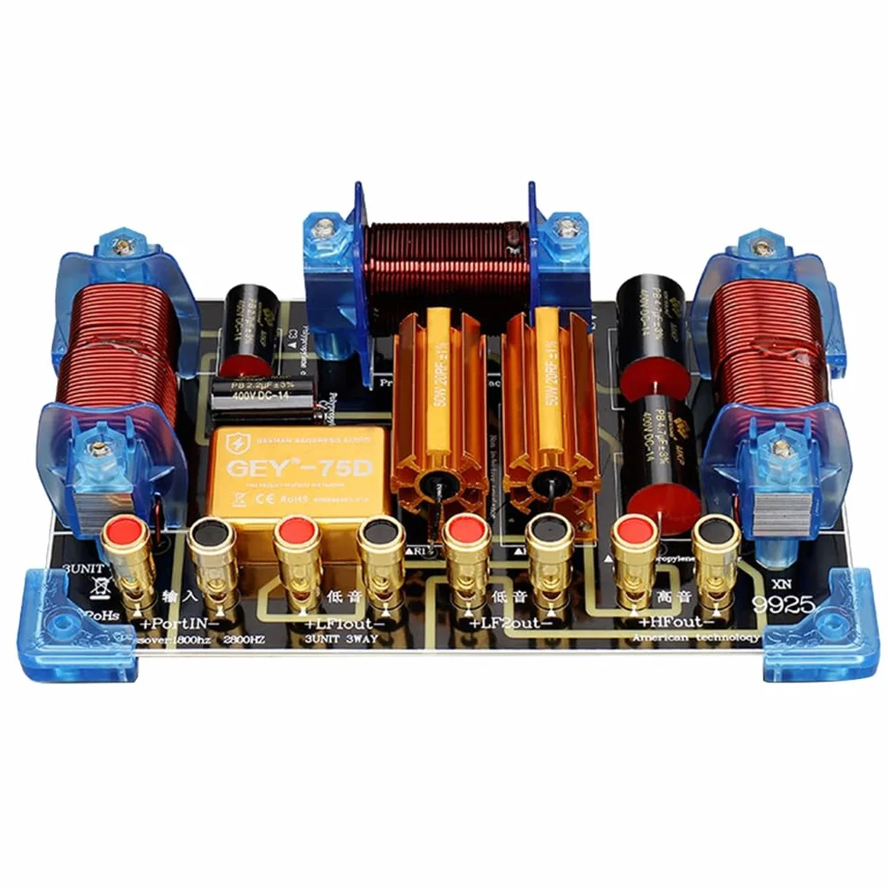 Enceintes à voies crossover 2000 W Répartiteur de fréquence audio 12 15 Puissance de scène Séparateur de fréquence haute performance