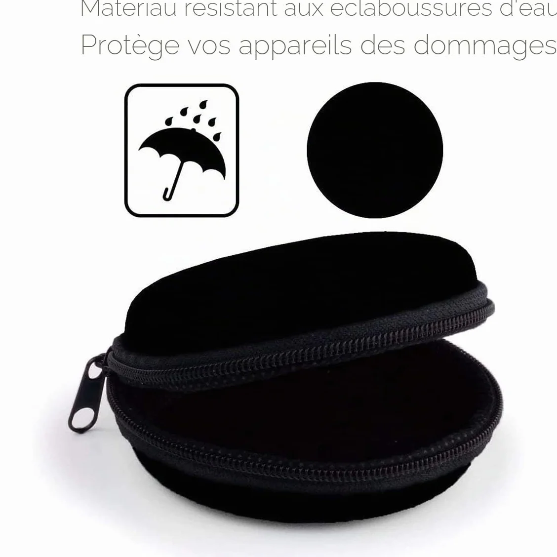 MAS CARNEY Étui pour écouteurs intra-auriculaires, AirPods, Bluetooth, MP3, iPod Nano
