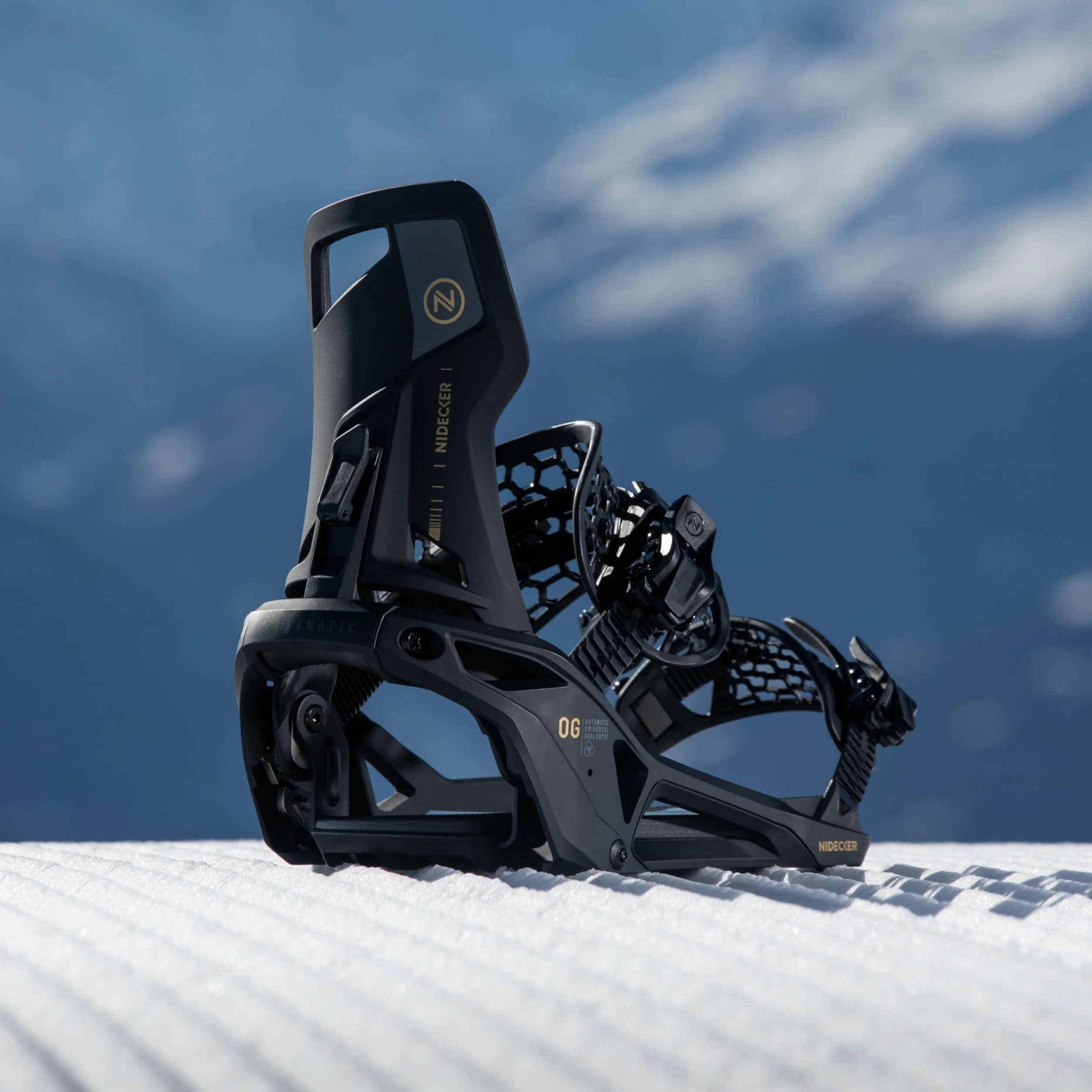 Nidecker OG Supermatic Fixations de Snowboard avec Ouverture Automatique et Spoiler inclinable