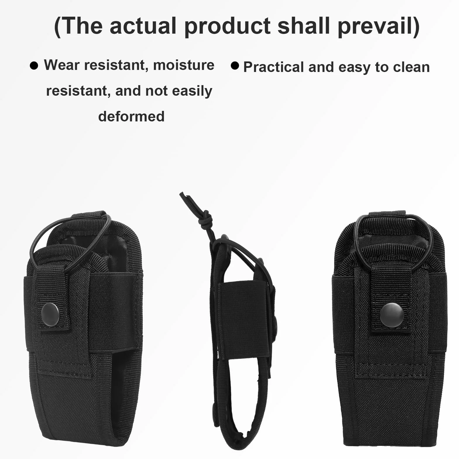 Tactique Titulaire Cas Étui Molle Pochette de Ceinture Nylon Étui de Radio Tactique Molle pour Gilet étui Universel réglable pour Talkie-walkie Sac pour Radio Portable ou Talkie-walkie