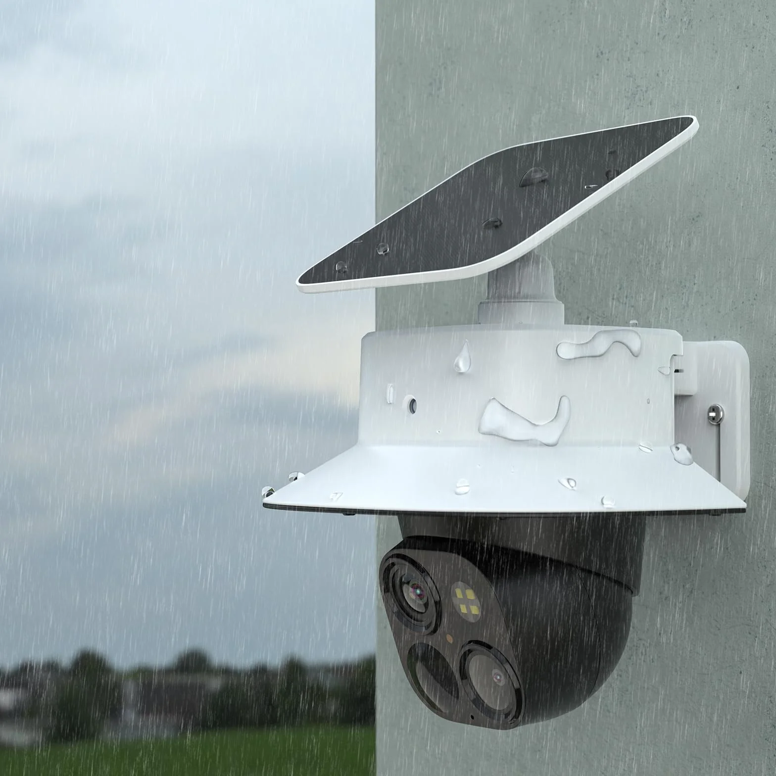 Support de caméra eufy Security SoloCam S340 - Caméra de sécurité étui - Résistant aux intempéries - Pour installation en extérieur - Compatible avec eufy Security SoloCam S340